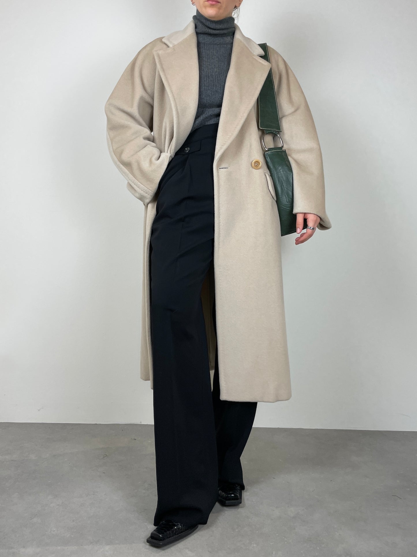 Ivory wool coat