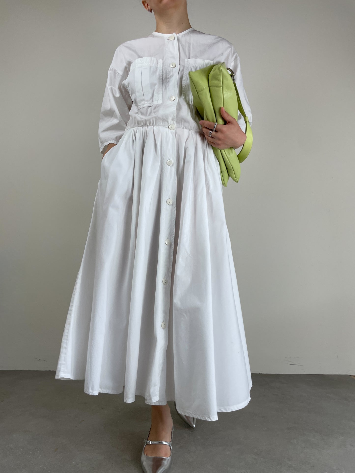 Abito chemisier vintage in cotone