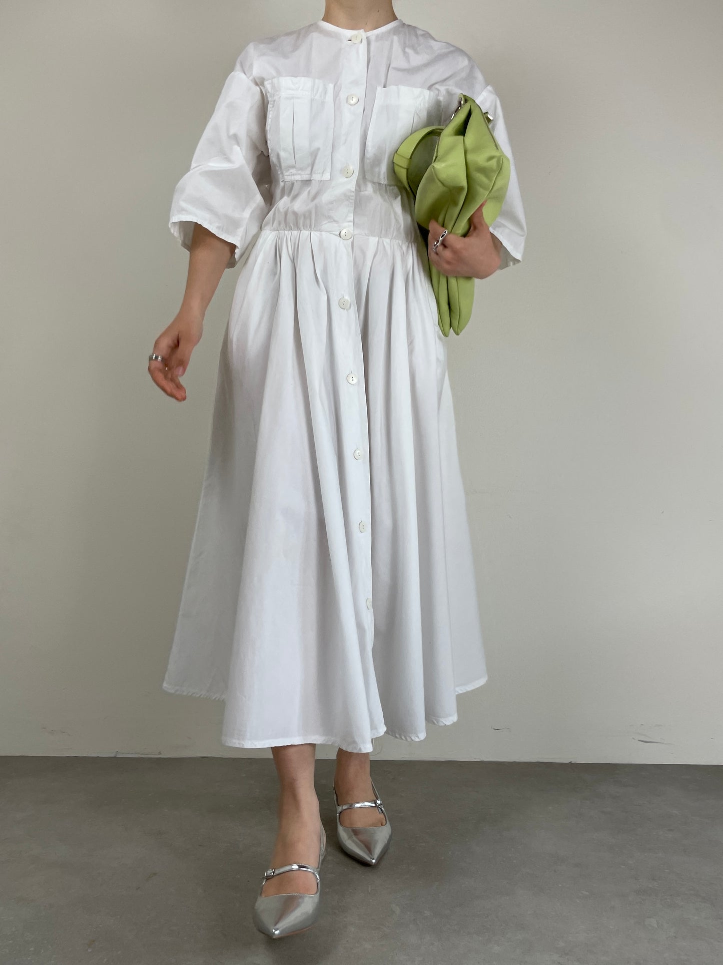 Abito chemisier vintage in cotone