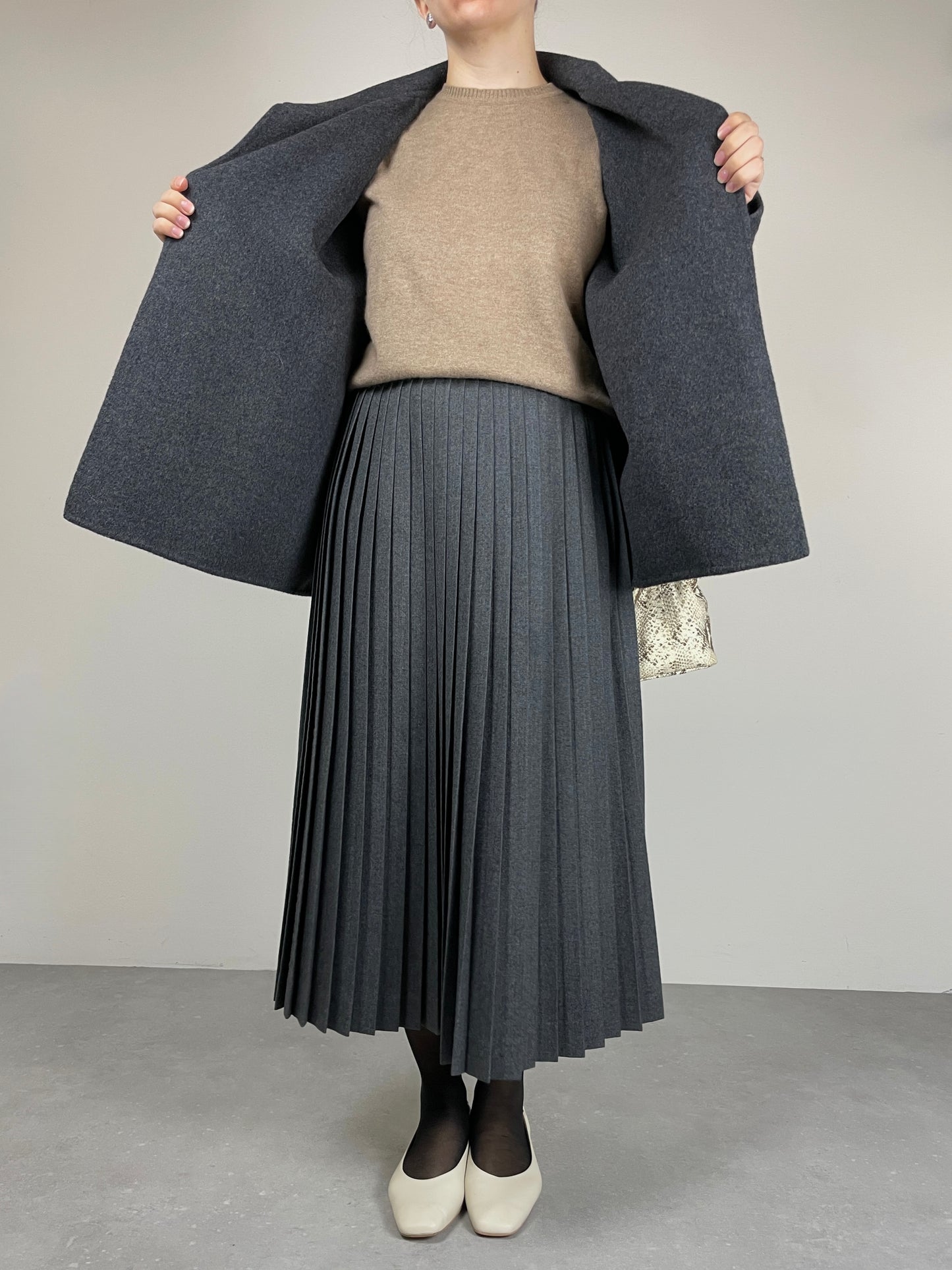 MAX MARA giacca in drap di lana e angora doppiato