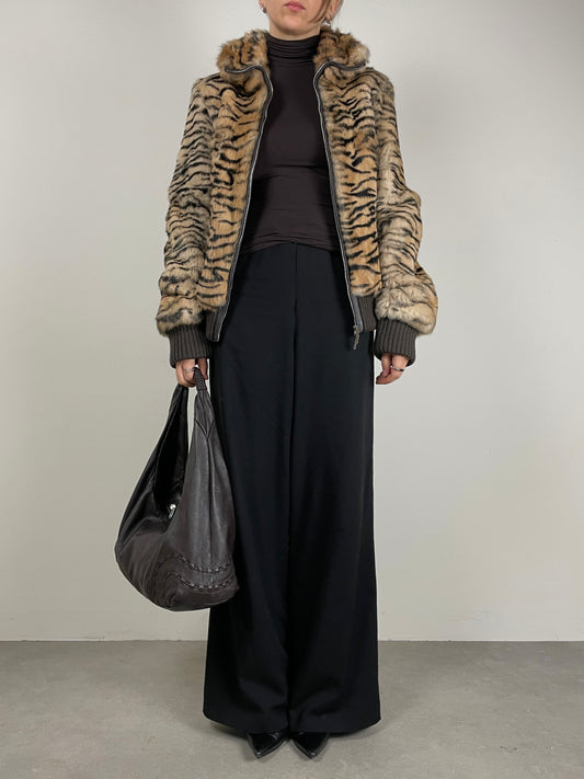 Giacca in vera pelliccia vintage di coniglio