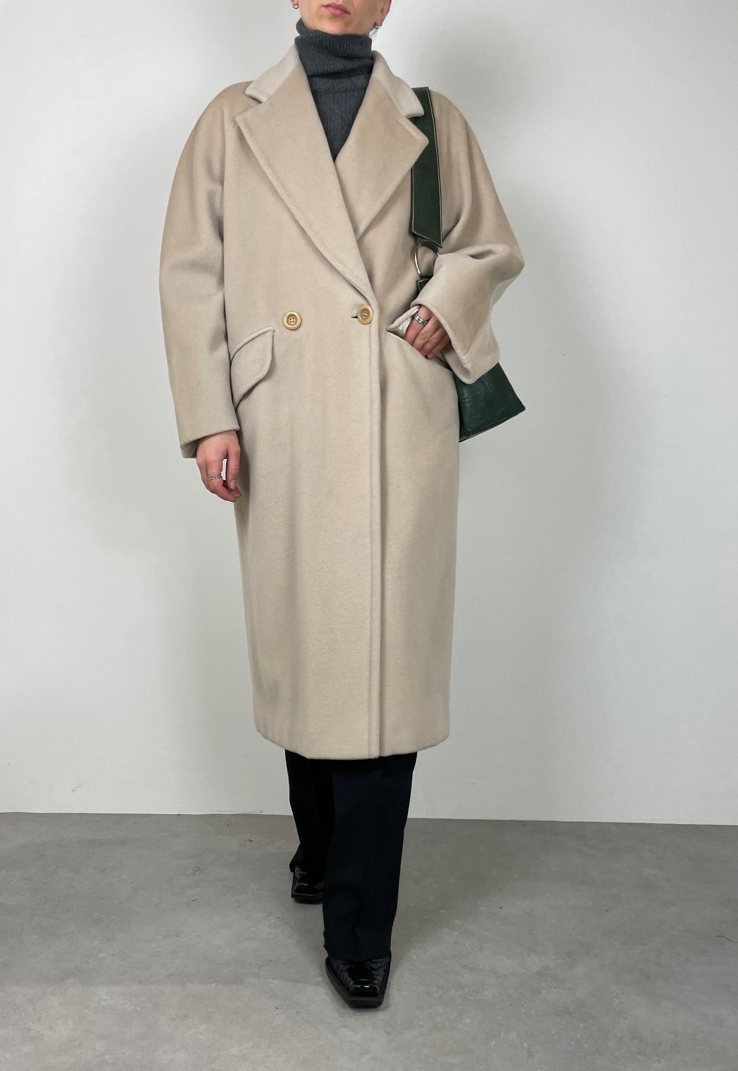 Ivory wool coat