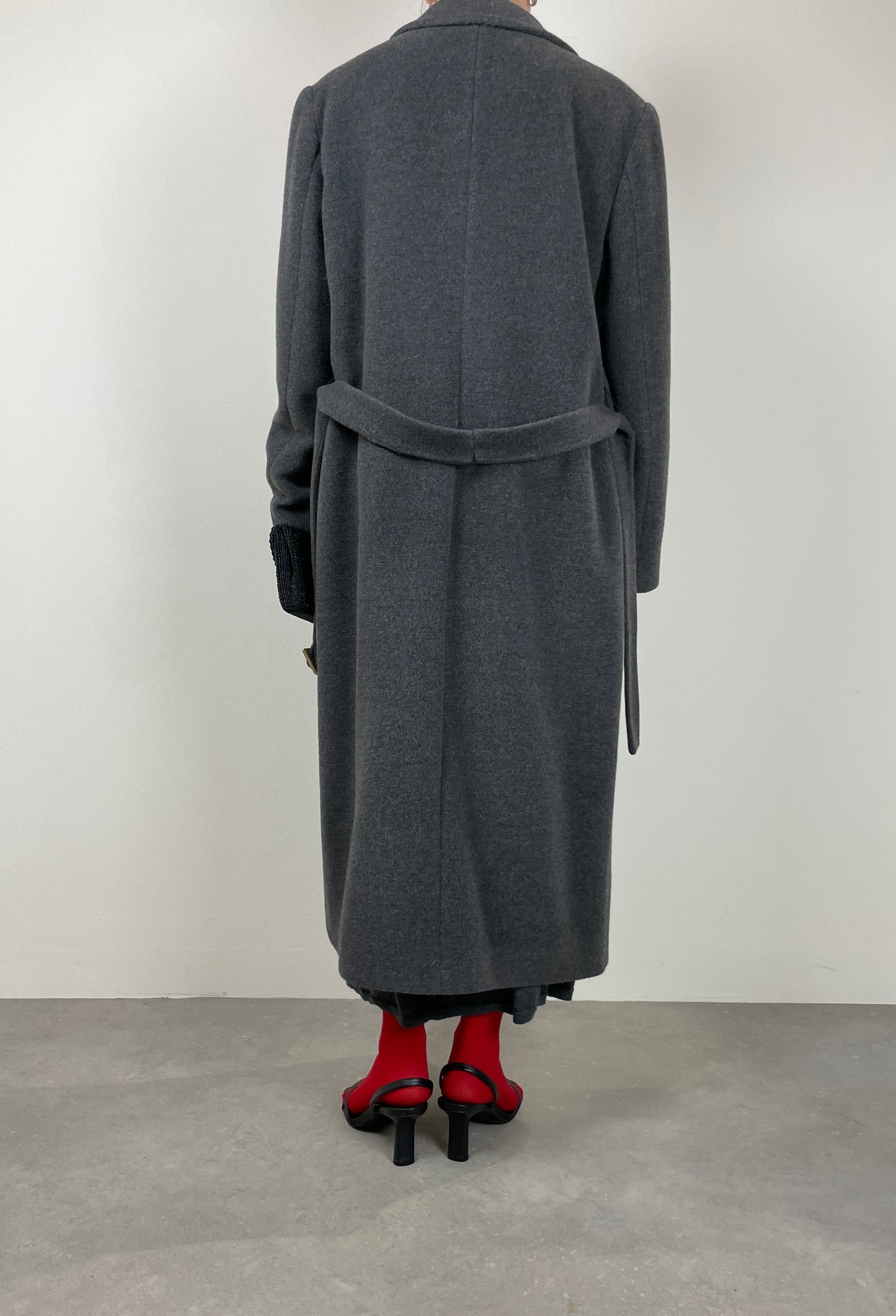 Grey wool coat