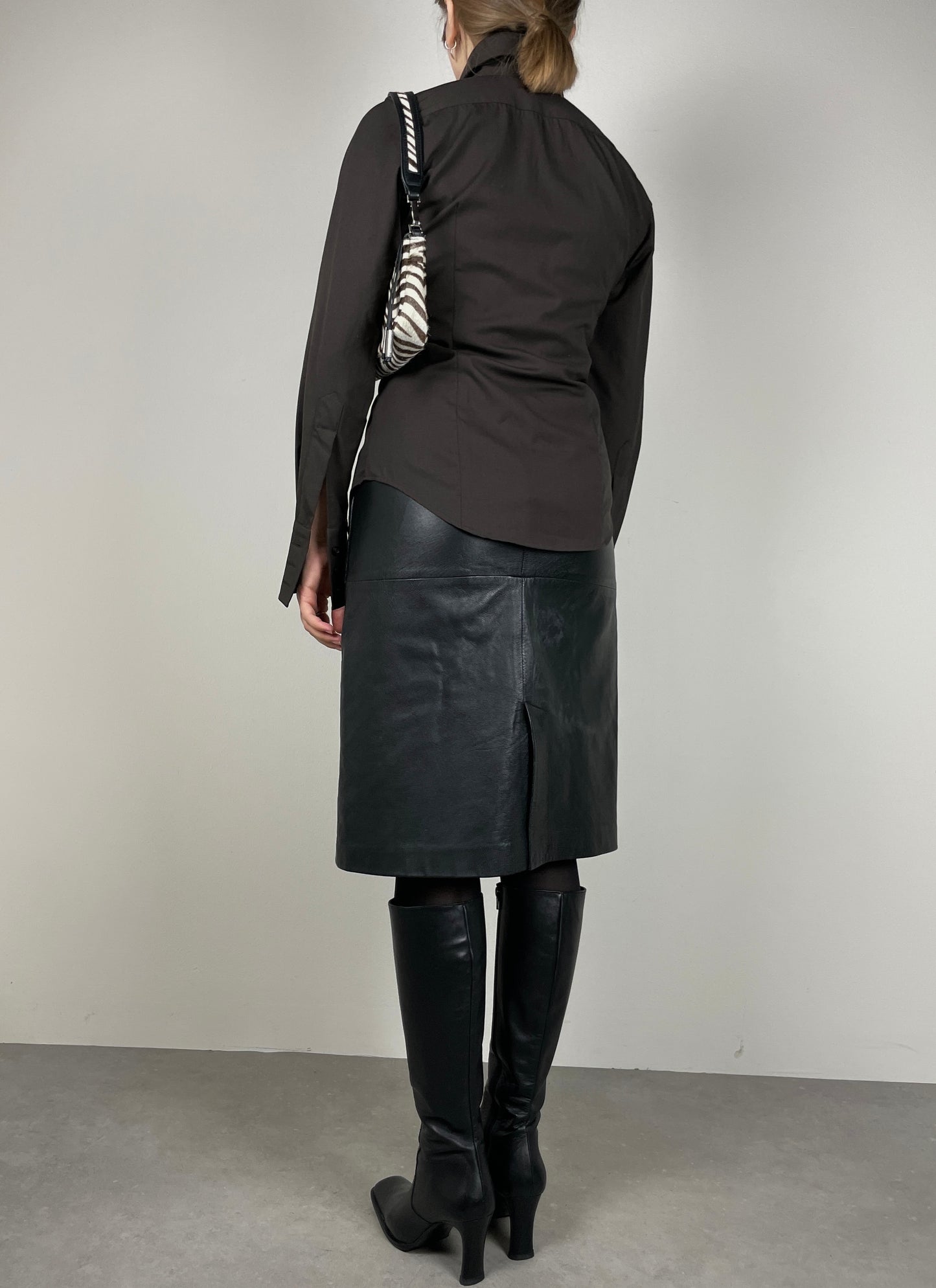 Brown wool shirt