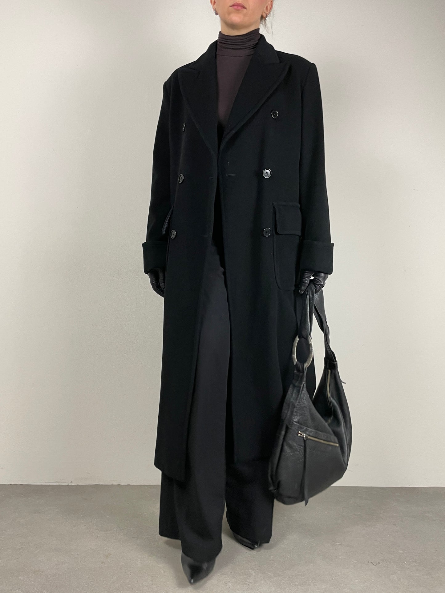 Cappotto vintage Made in Italy nero