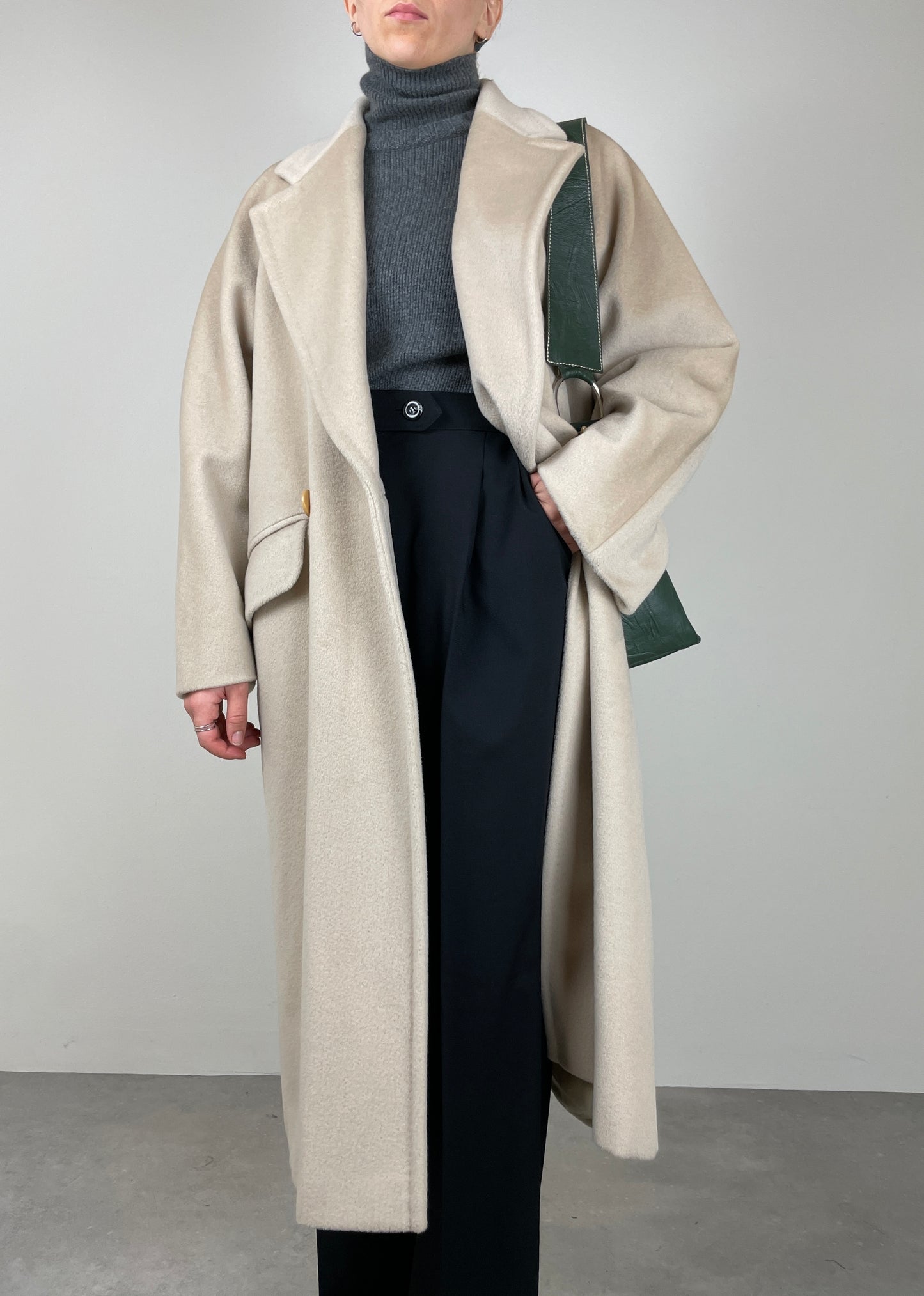 Ivory wool coat