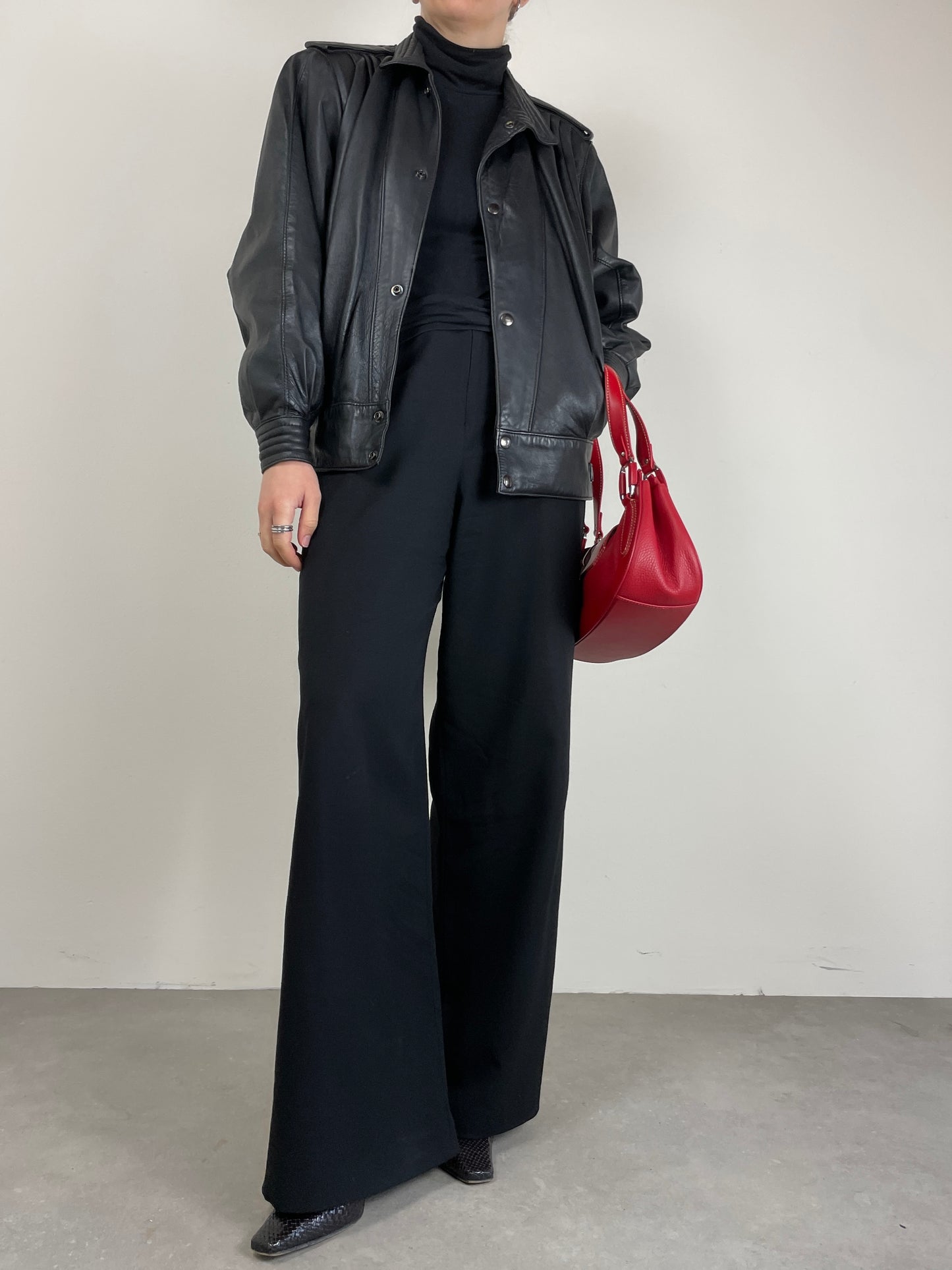 Bomber vintage in vera pelle