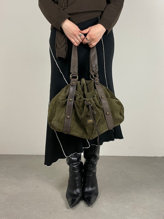 Coccinelle borsa in pelle scamosciata