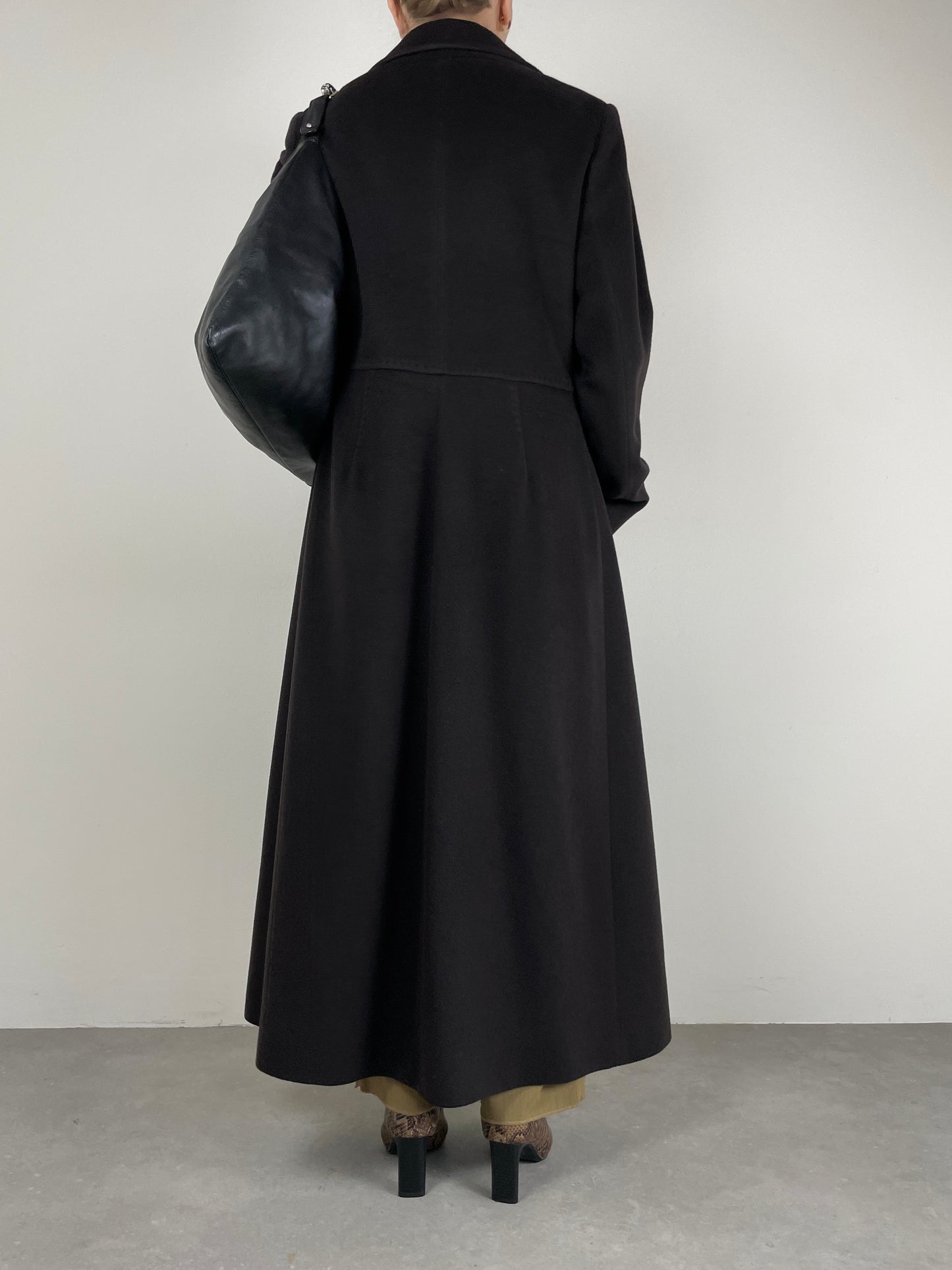 Cappotto Cinzia Rocca in babyalpaca testa di moro