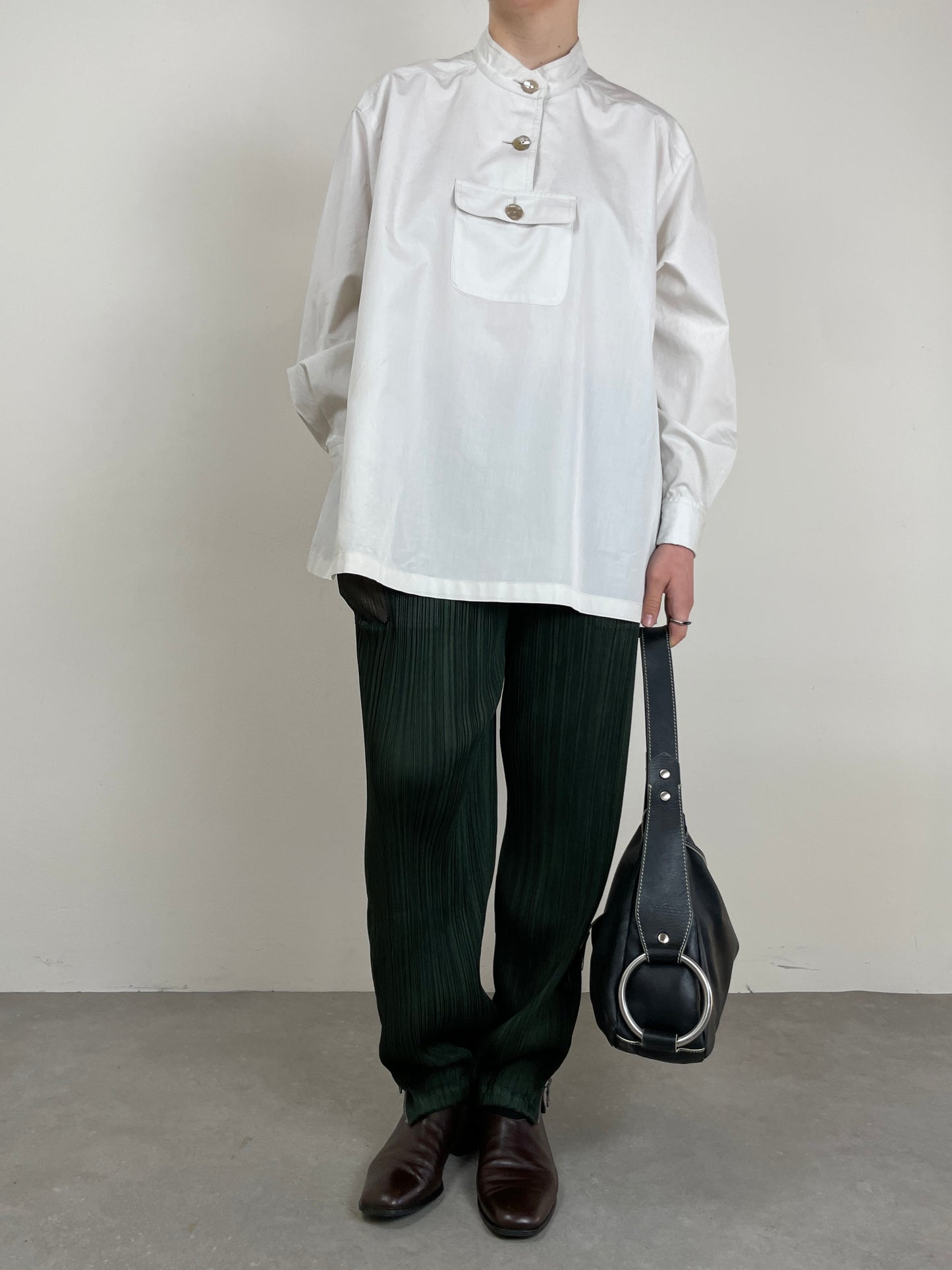 Camicia made in Japan con bottoni in madreperla
