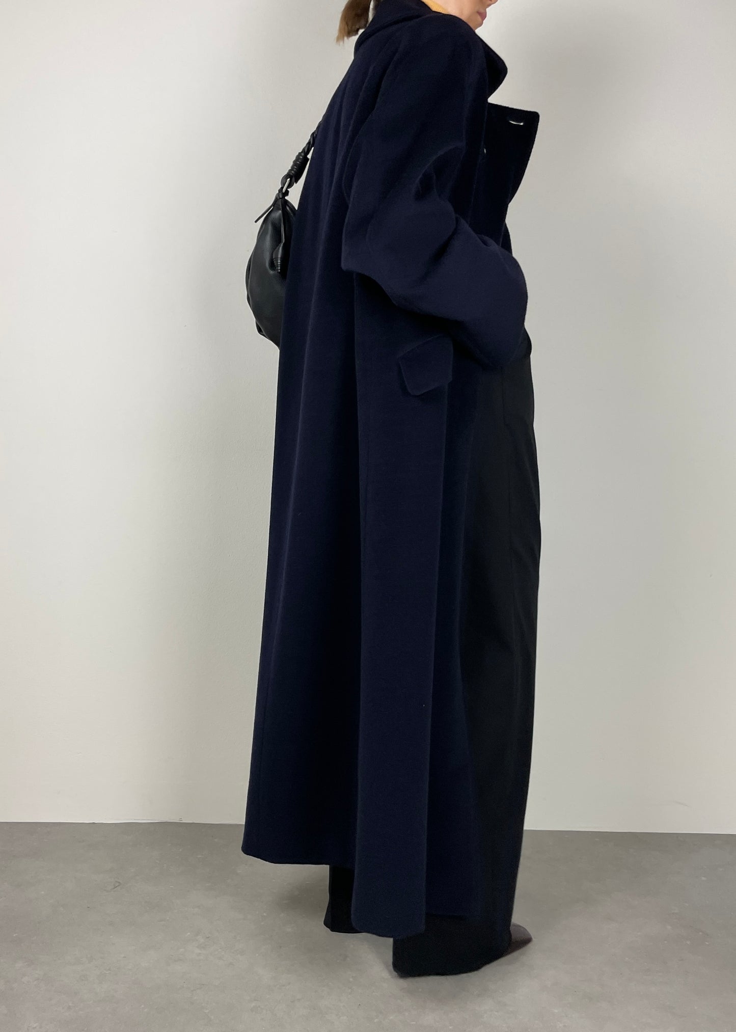 Blue Wool and cashmere new old stock coat