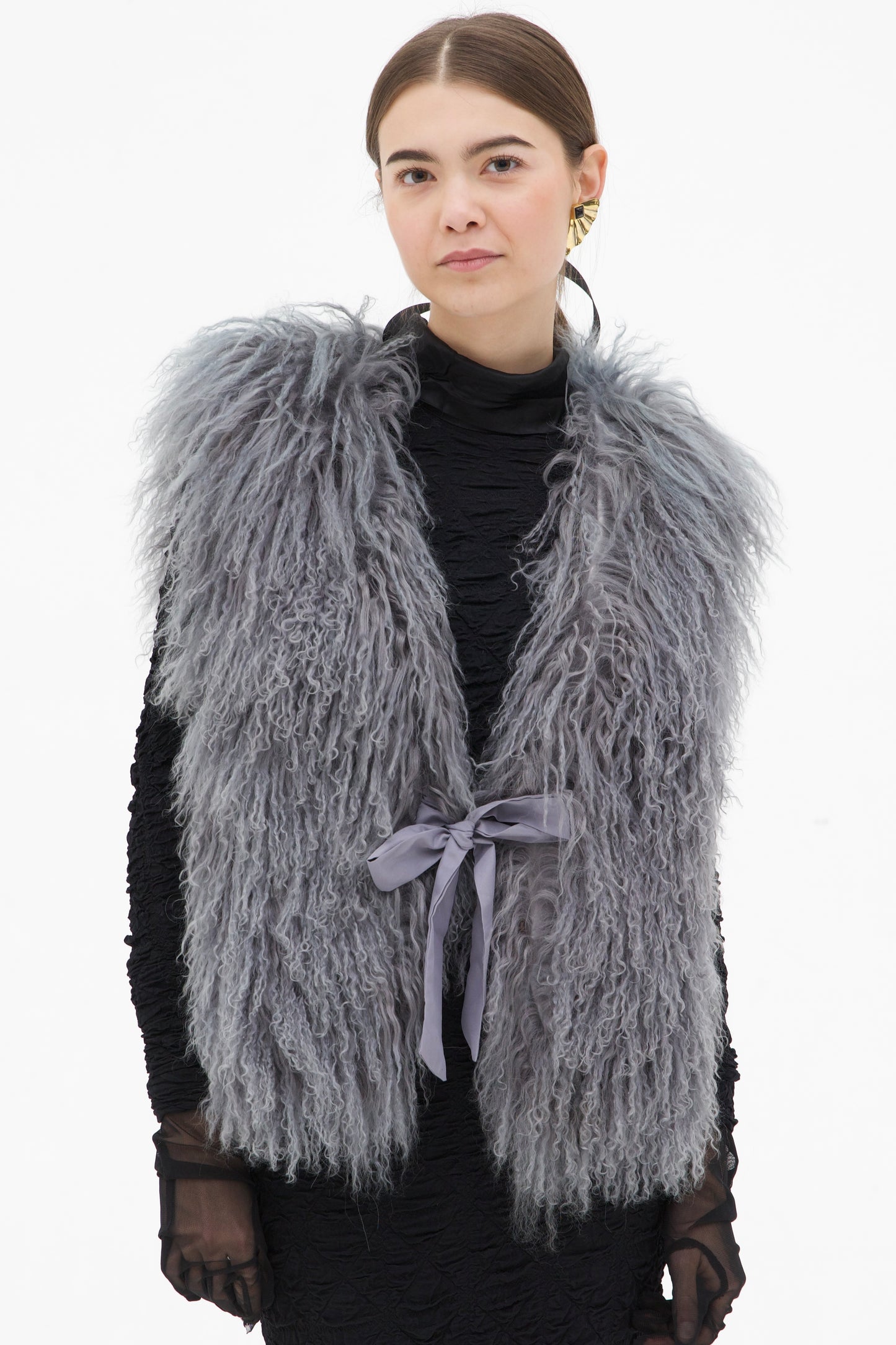 Gilet in vera pelliccia Mongolia