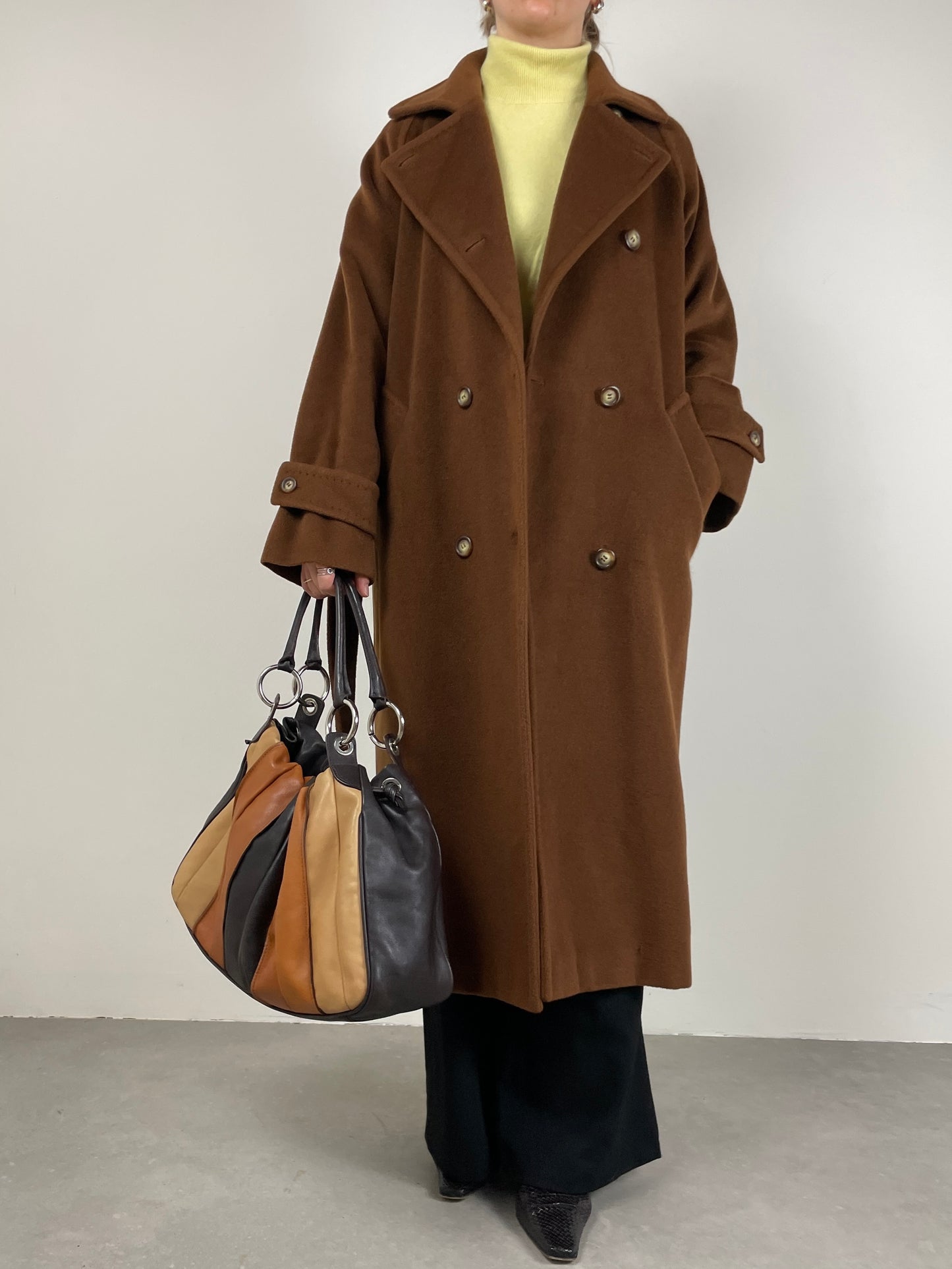 MAX MARA cappotto marrone cioccolato