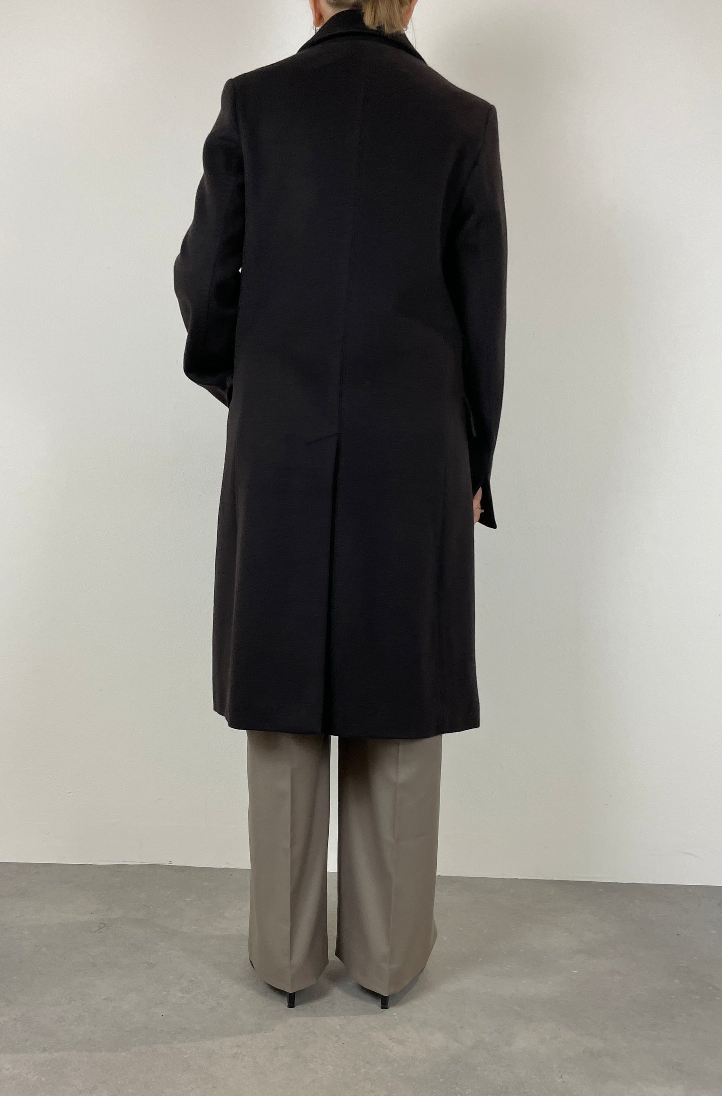 Brown virgin wool coat