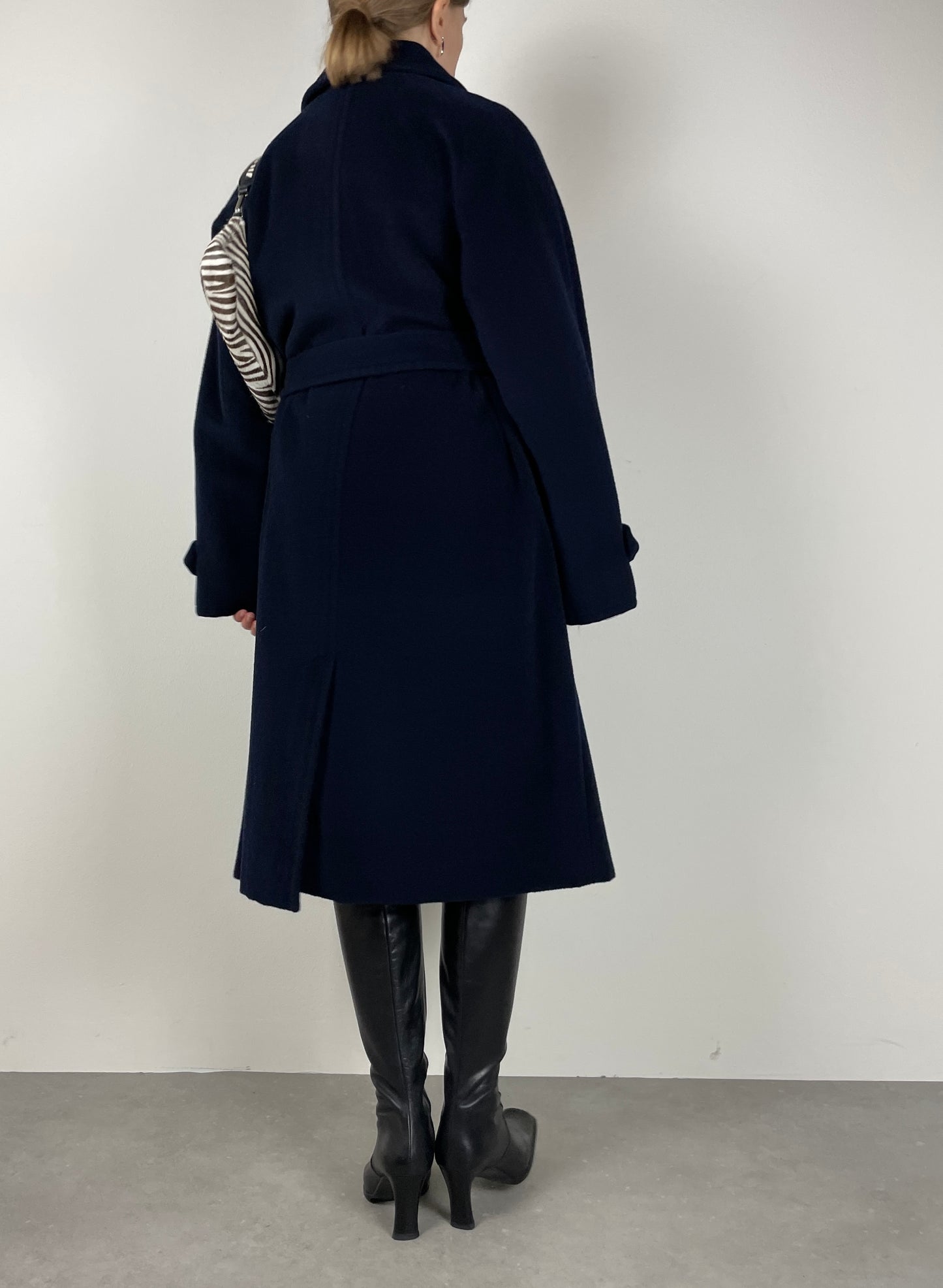 Max Mara blue wool e coat