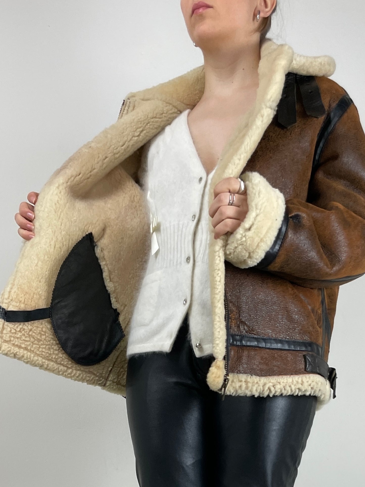 Montone in vero shearling