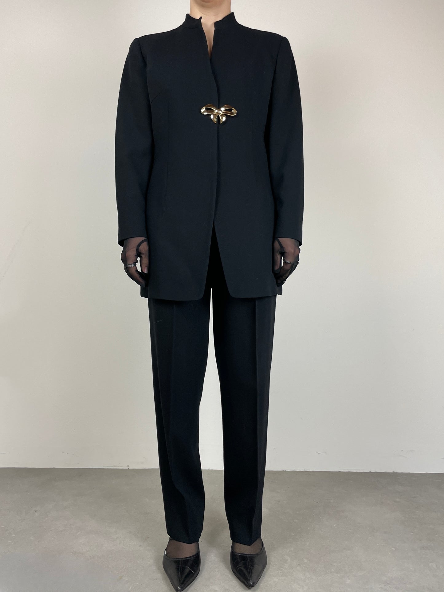 Completo vintage Armani in lana nera