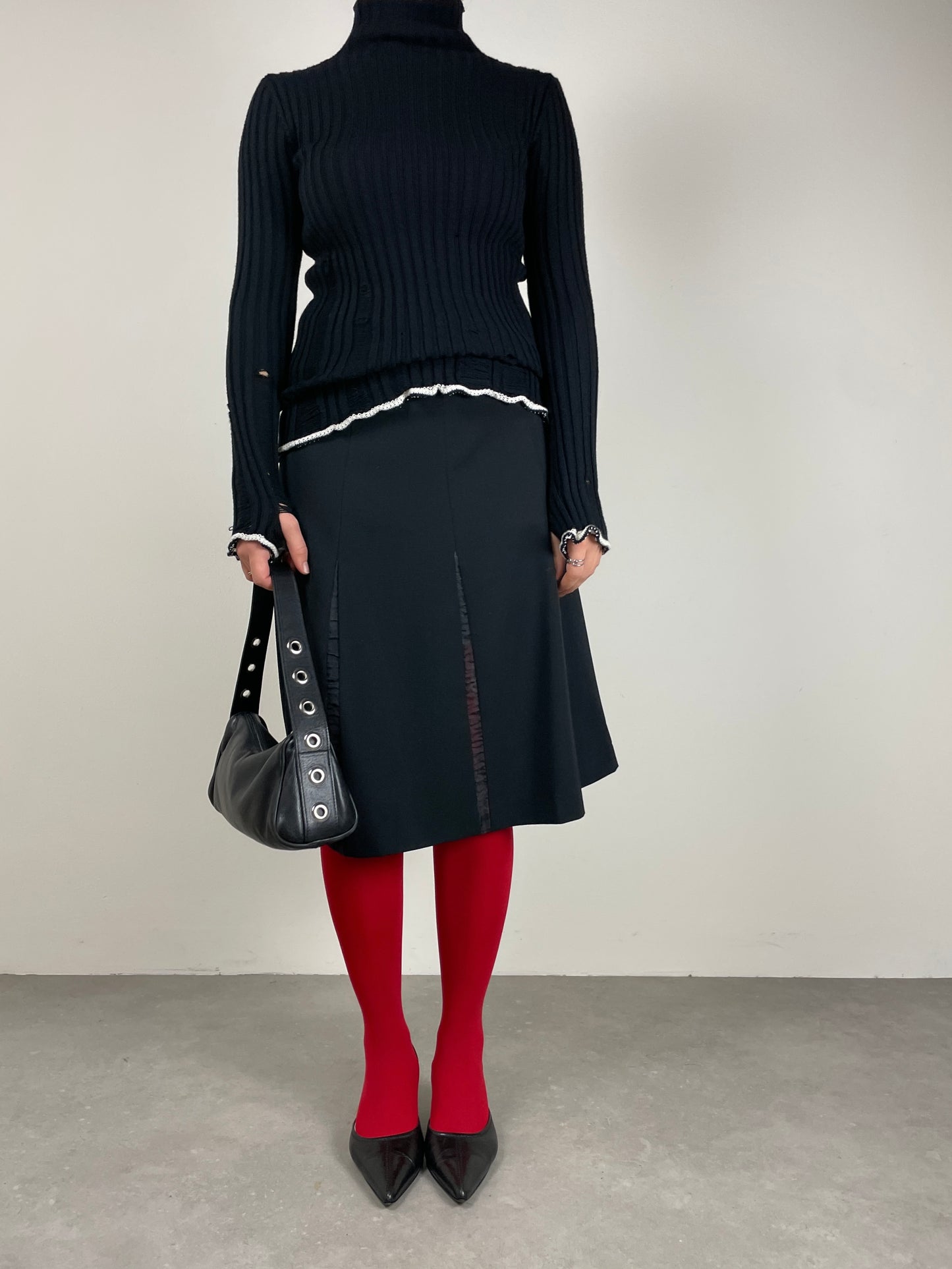 Maglione Jean Paul Gaultier effetto distressed