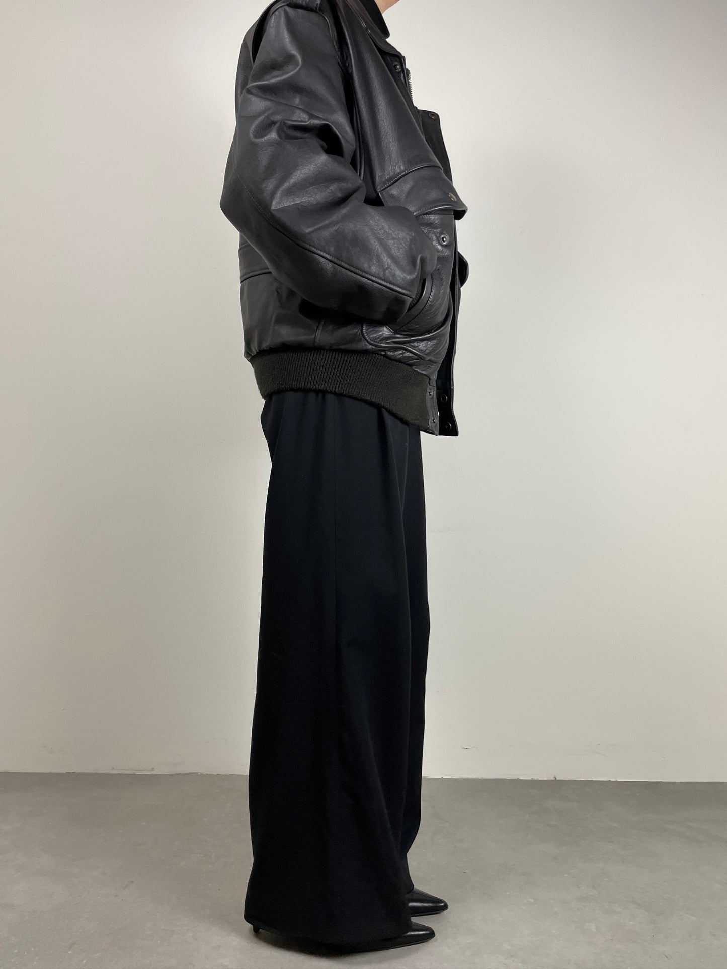 Bomber vintage in vera pelle