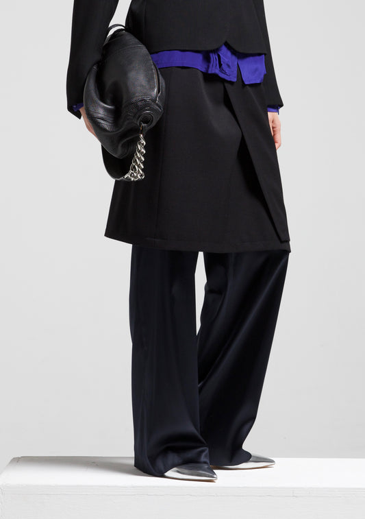 Pantaloni Alberta Ferretti in seta blu