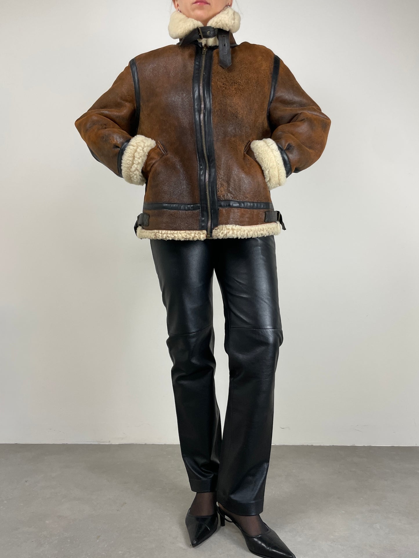 Montone in vero shearling