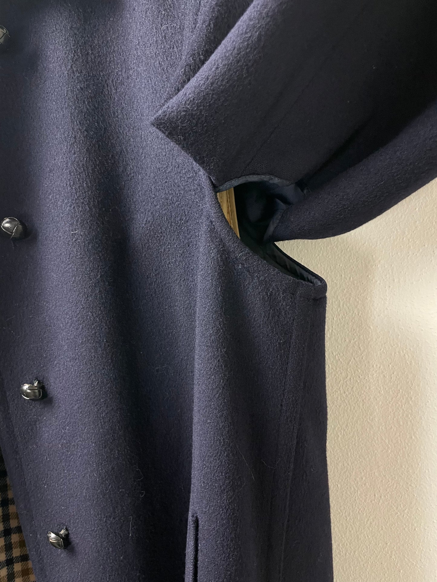 Loden Aquascutum blu in lana e alpaca