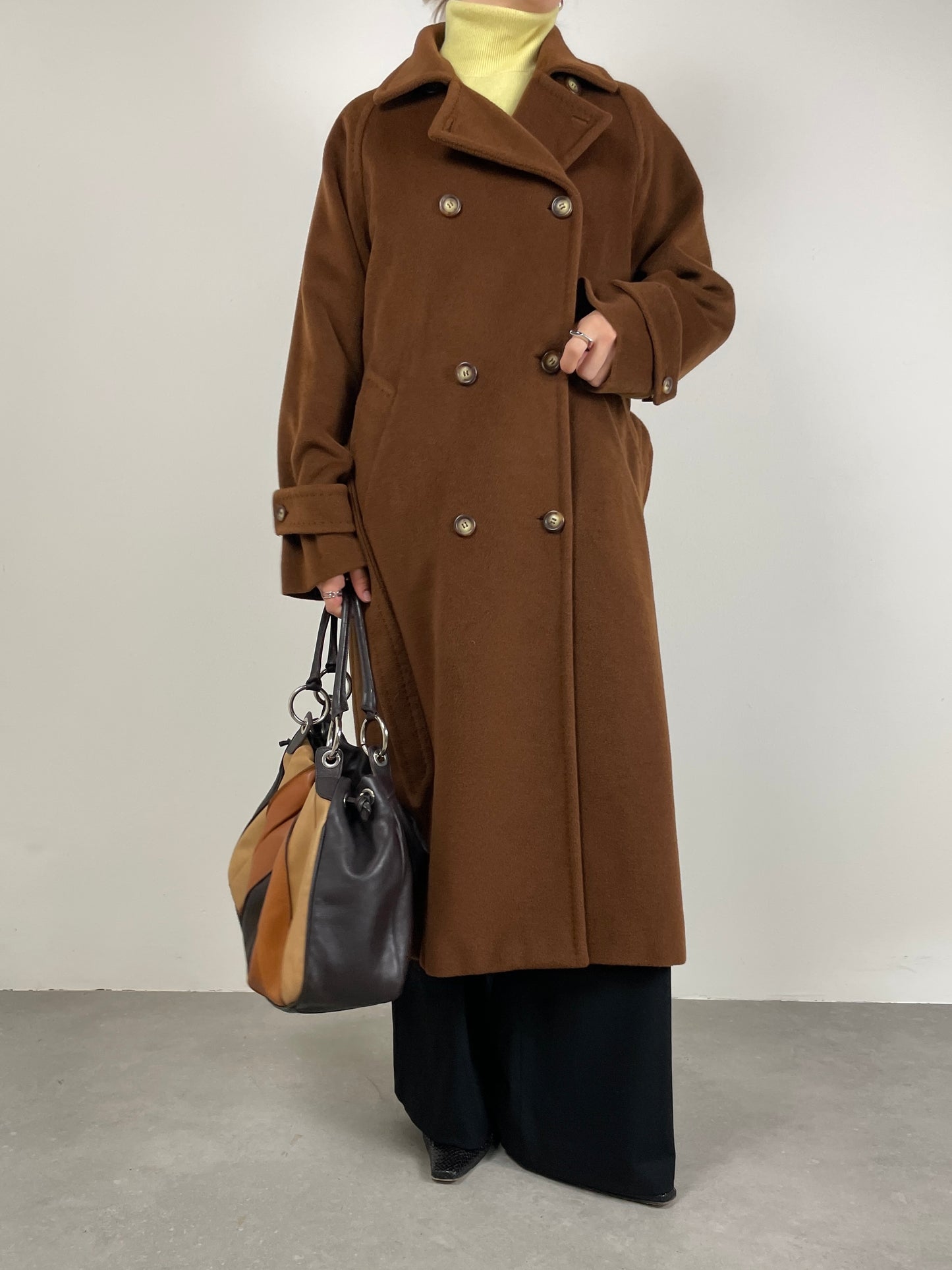 MAX MARA cappotto marrone cioccolato