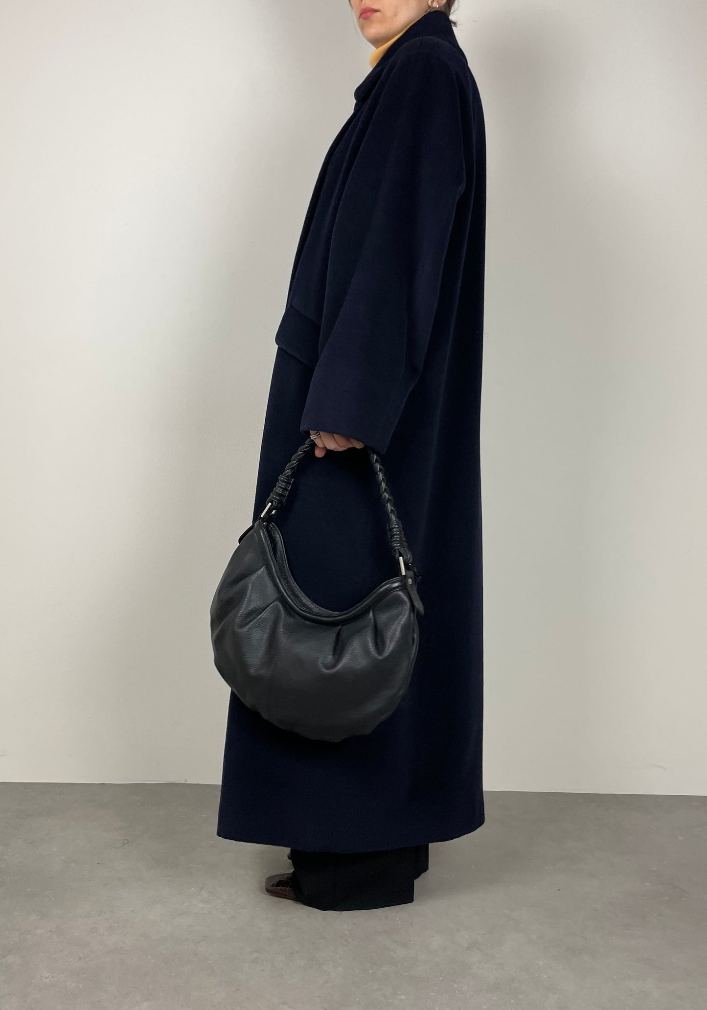 Blue Wool and cashmere new old stock coat