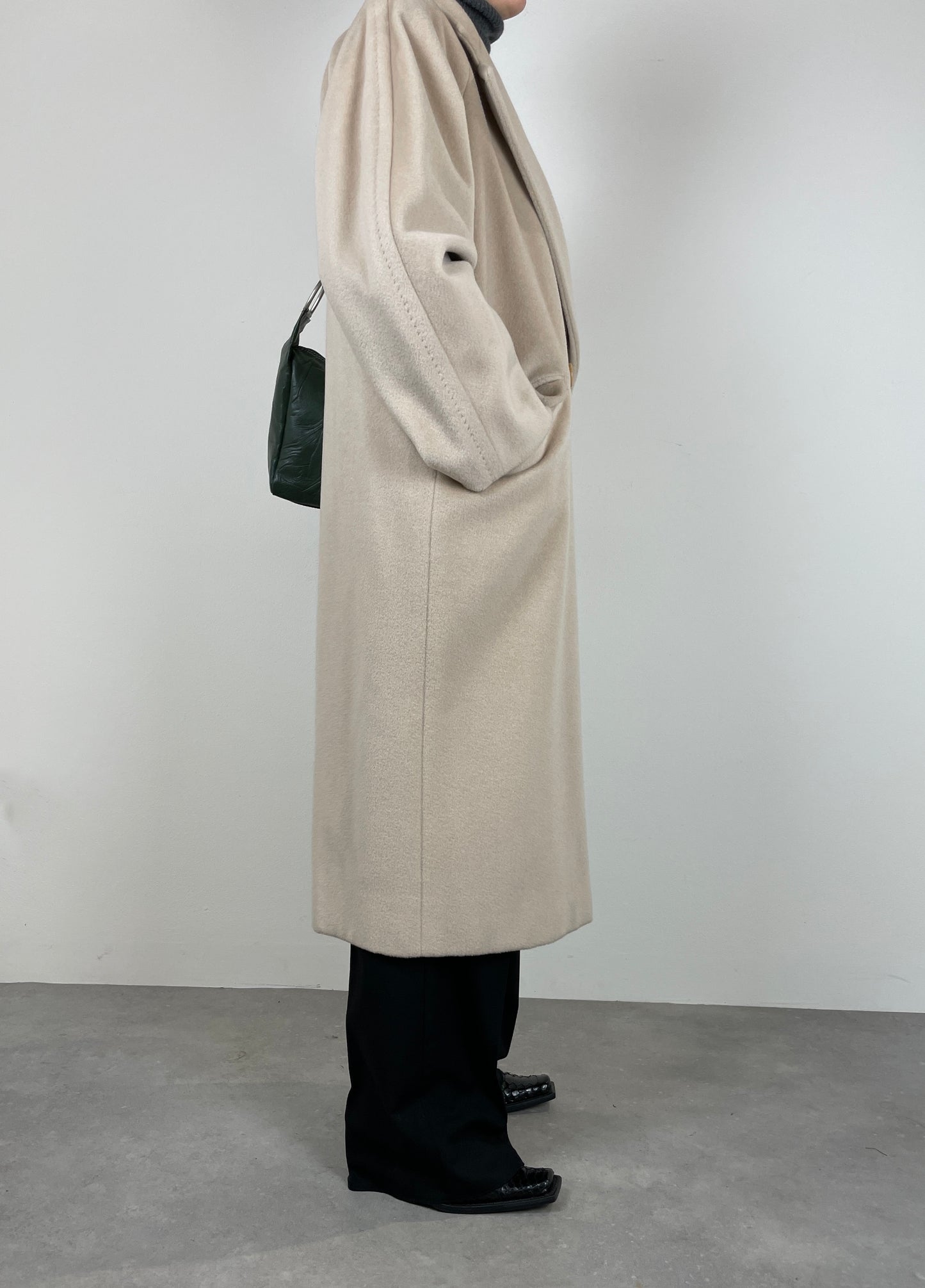 Ivory wool coat