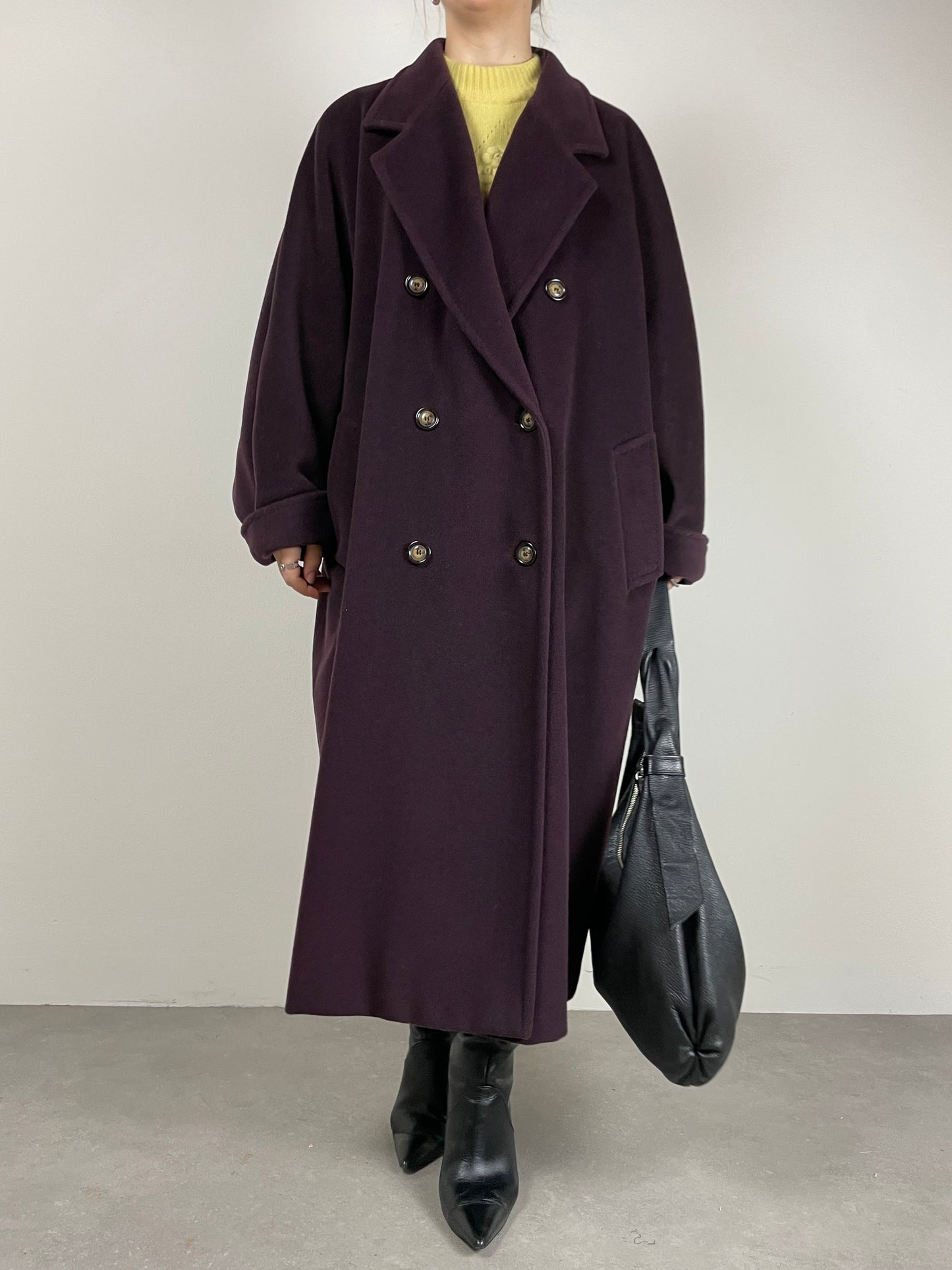 Marina Rinaldi cappotto in lana e cashmere