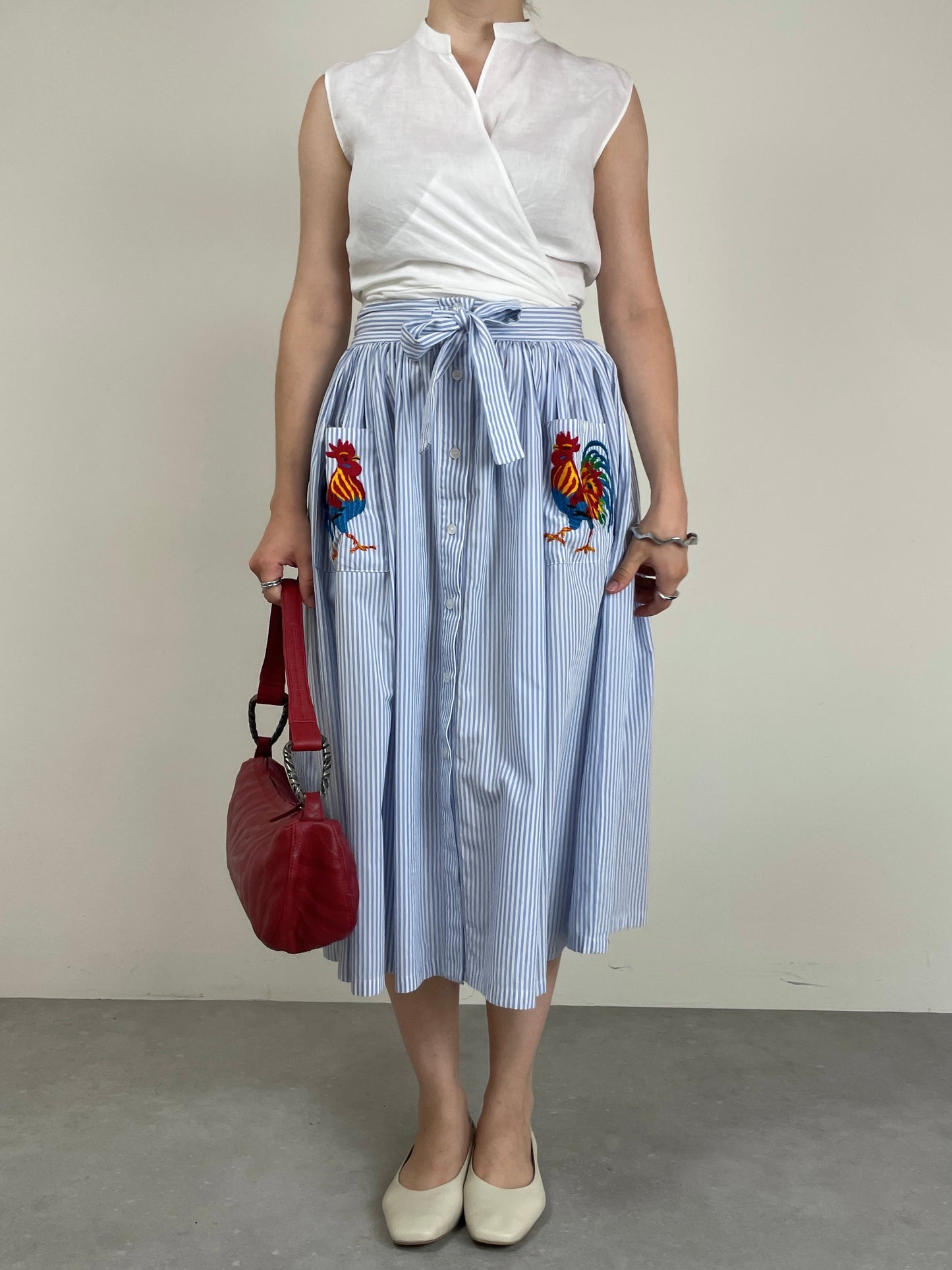 Top MAX MARA incrociato in puro lino