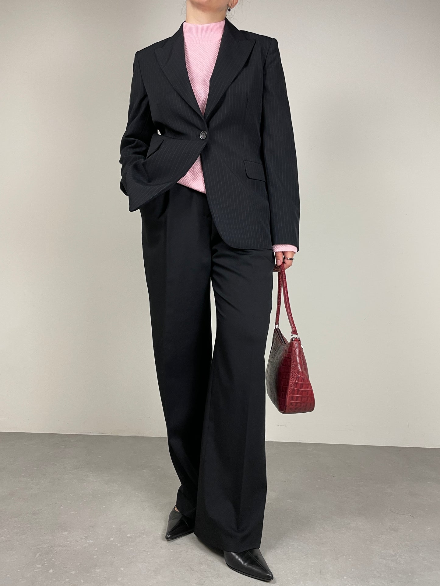 Blazer gessato Cinzia Rocca in pura lana