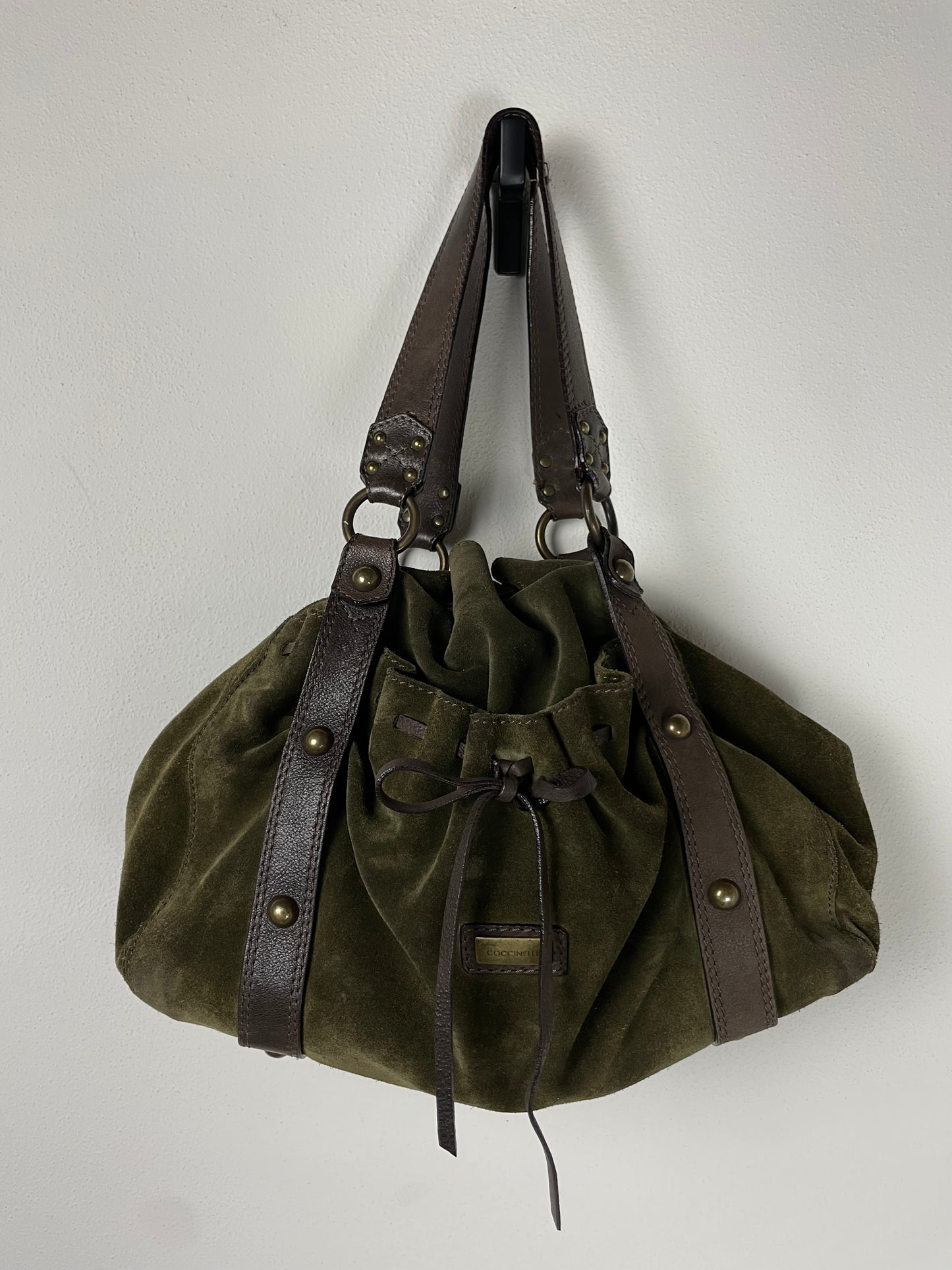 Coccinelle borsa in pelle scamosciata
