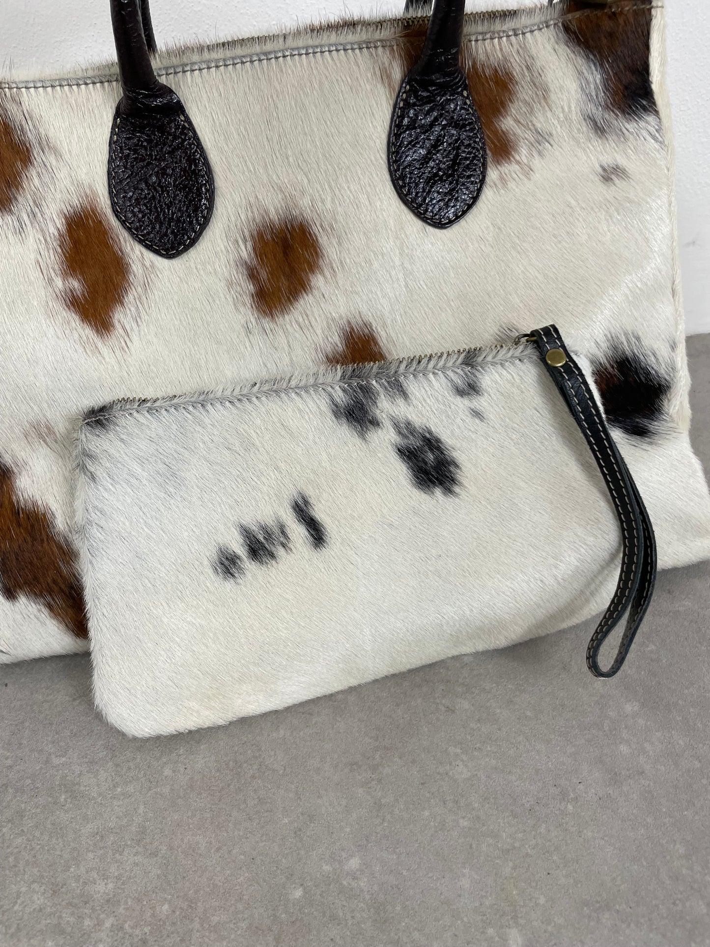 Maxi borsa in vera pelle cavallino