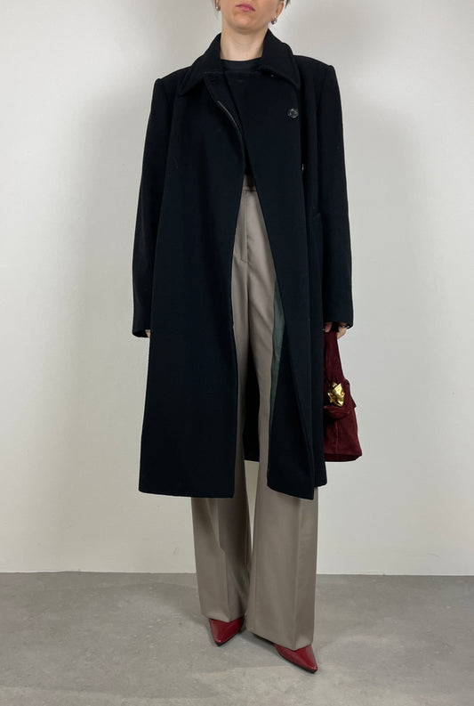 Black wool coat