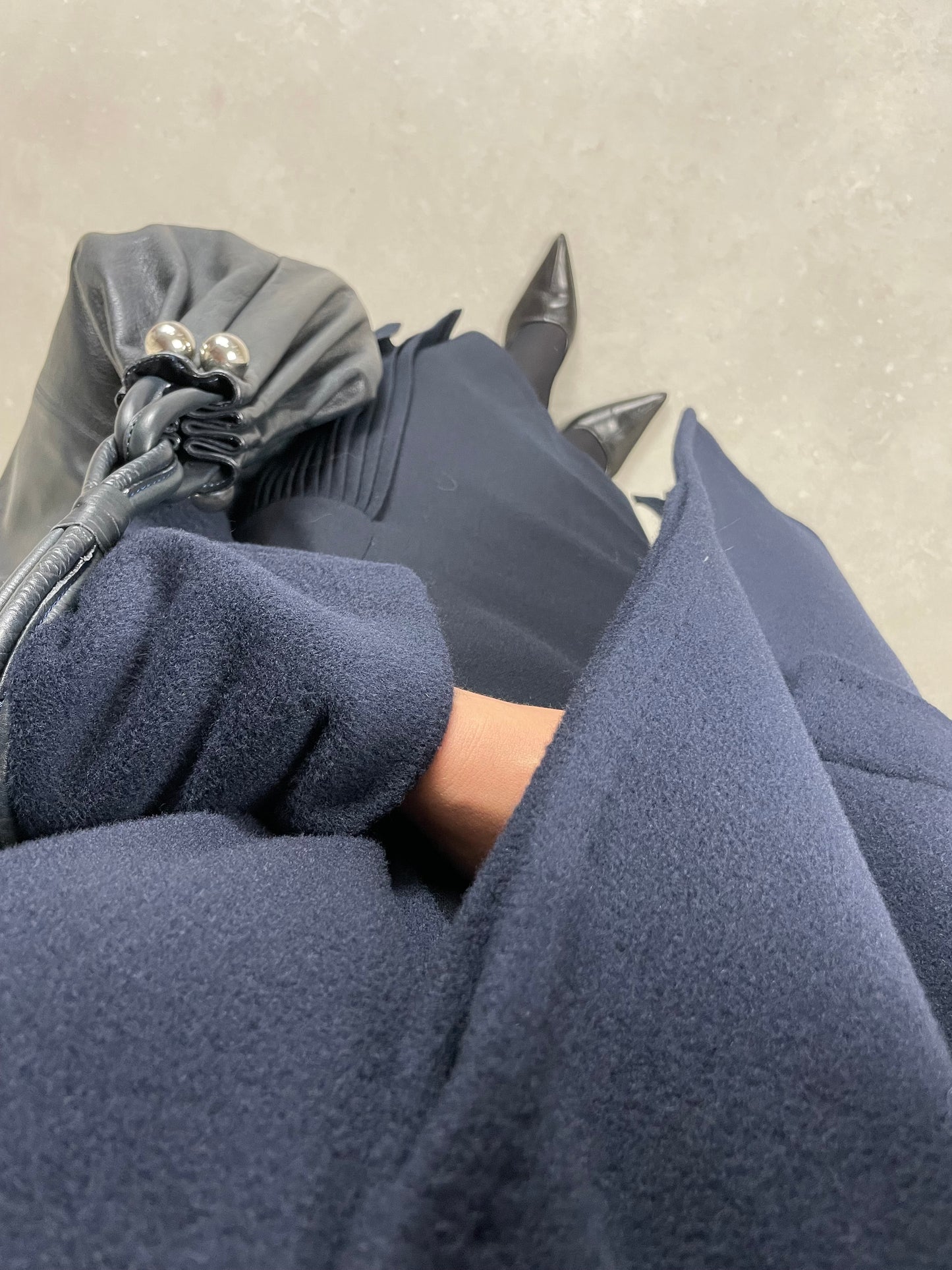 Cappotto vintage Made in Italy in beaver di pura lana