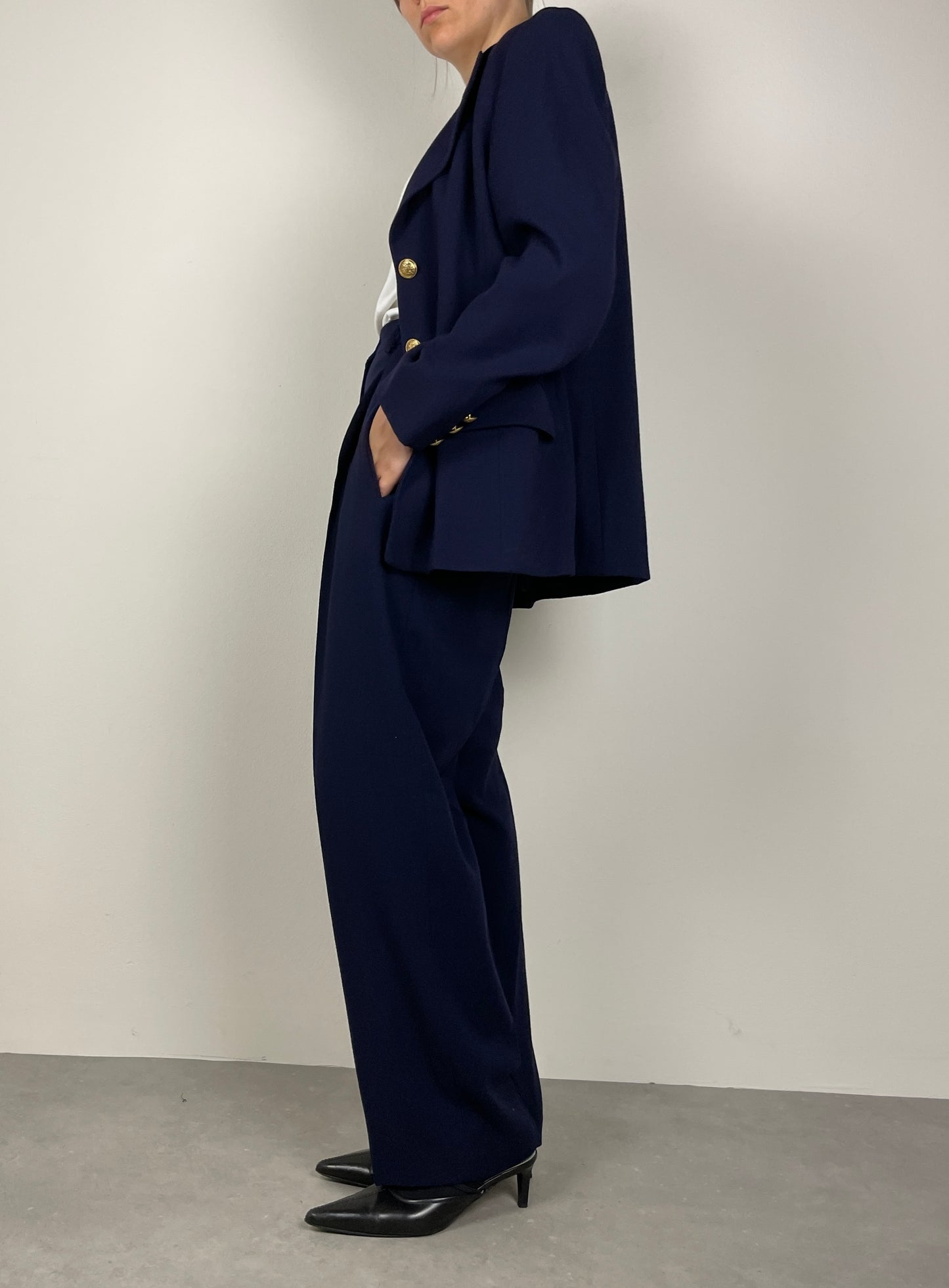 Wool blue suit