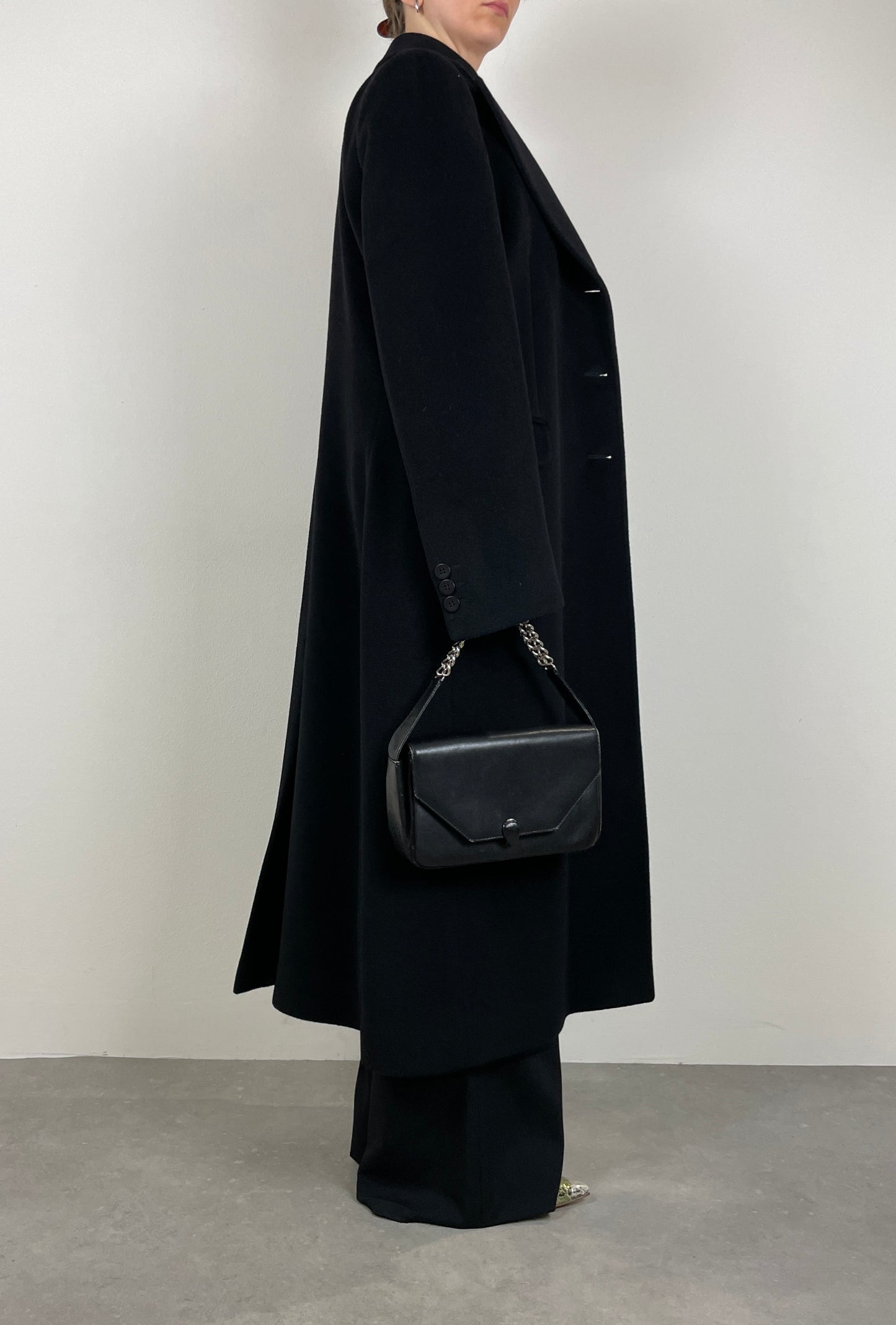 Wool black coat