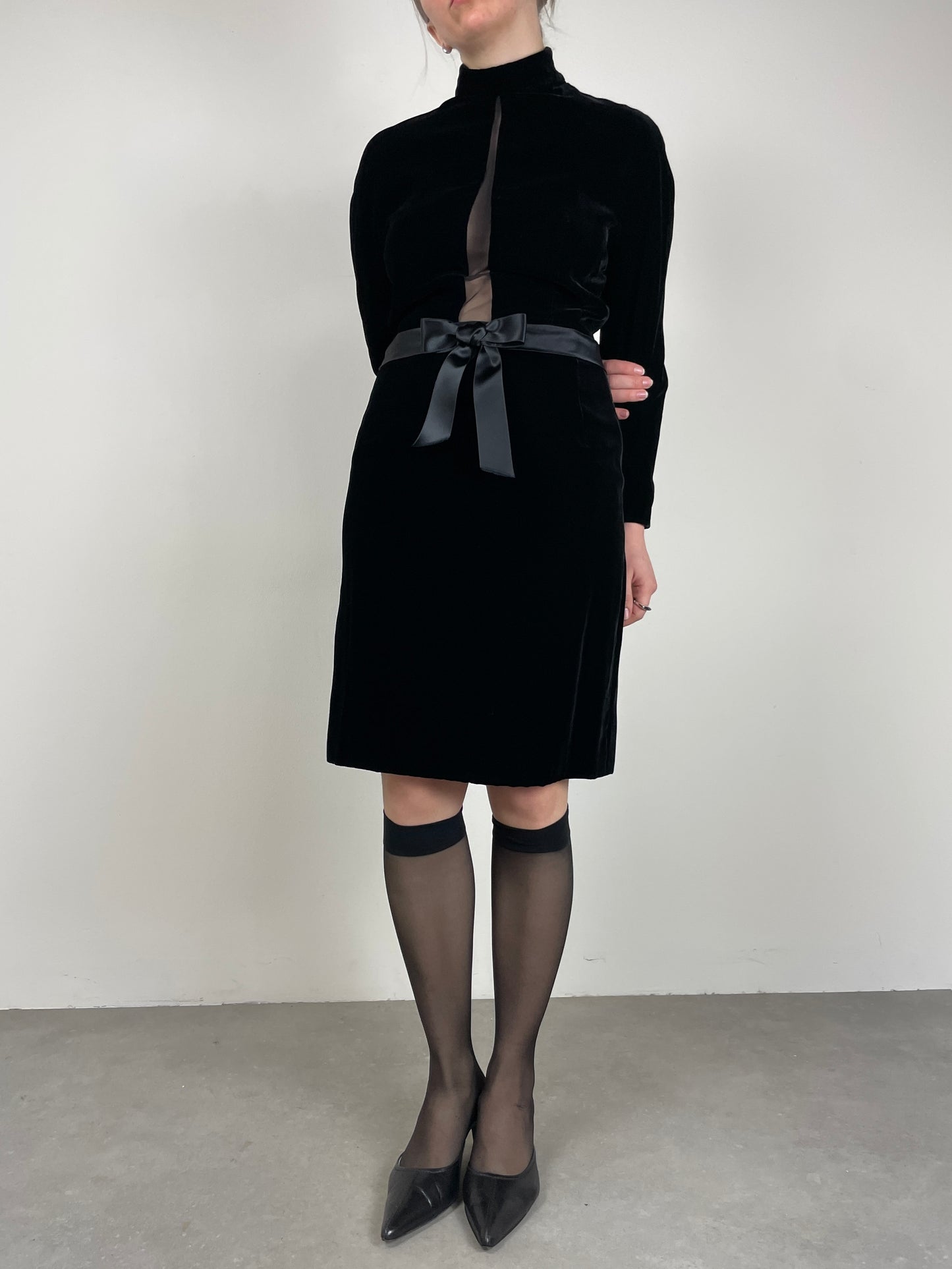 Abito GENNY in velluto nero