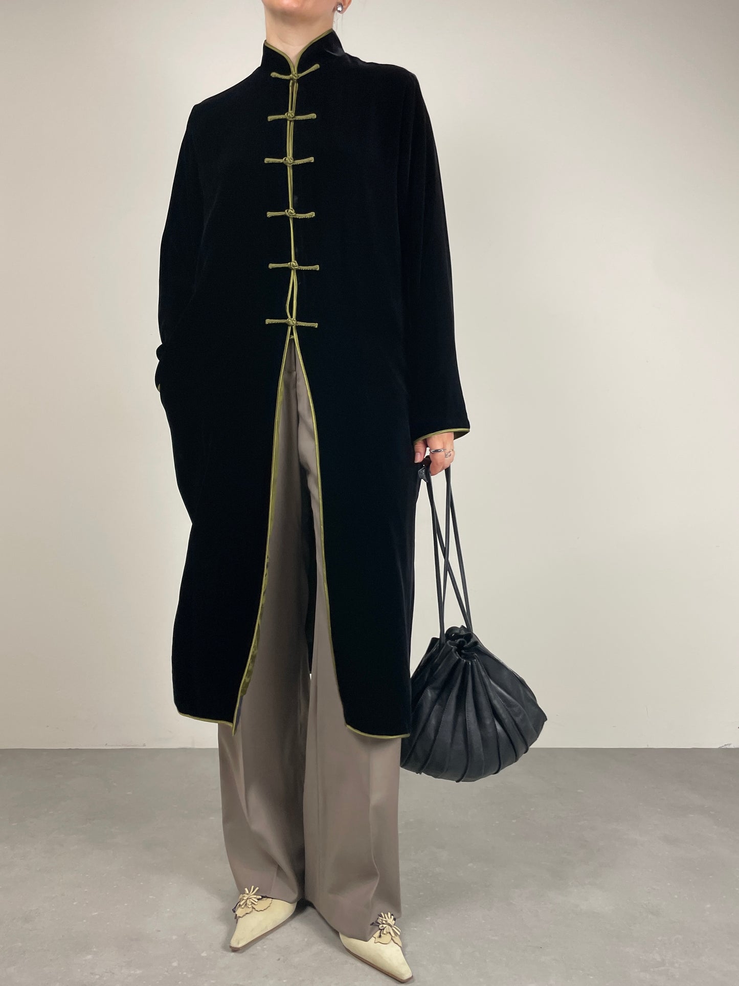 Soprabito vintage stile orientale in velluto