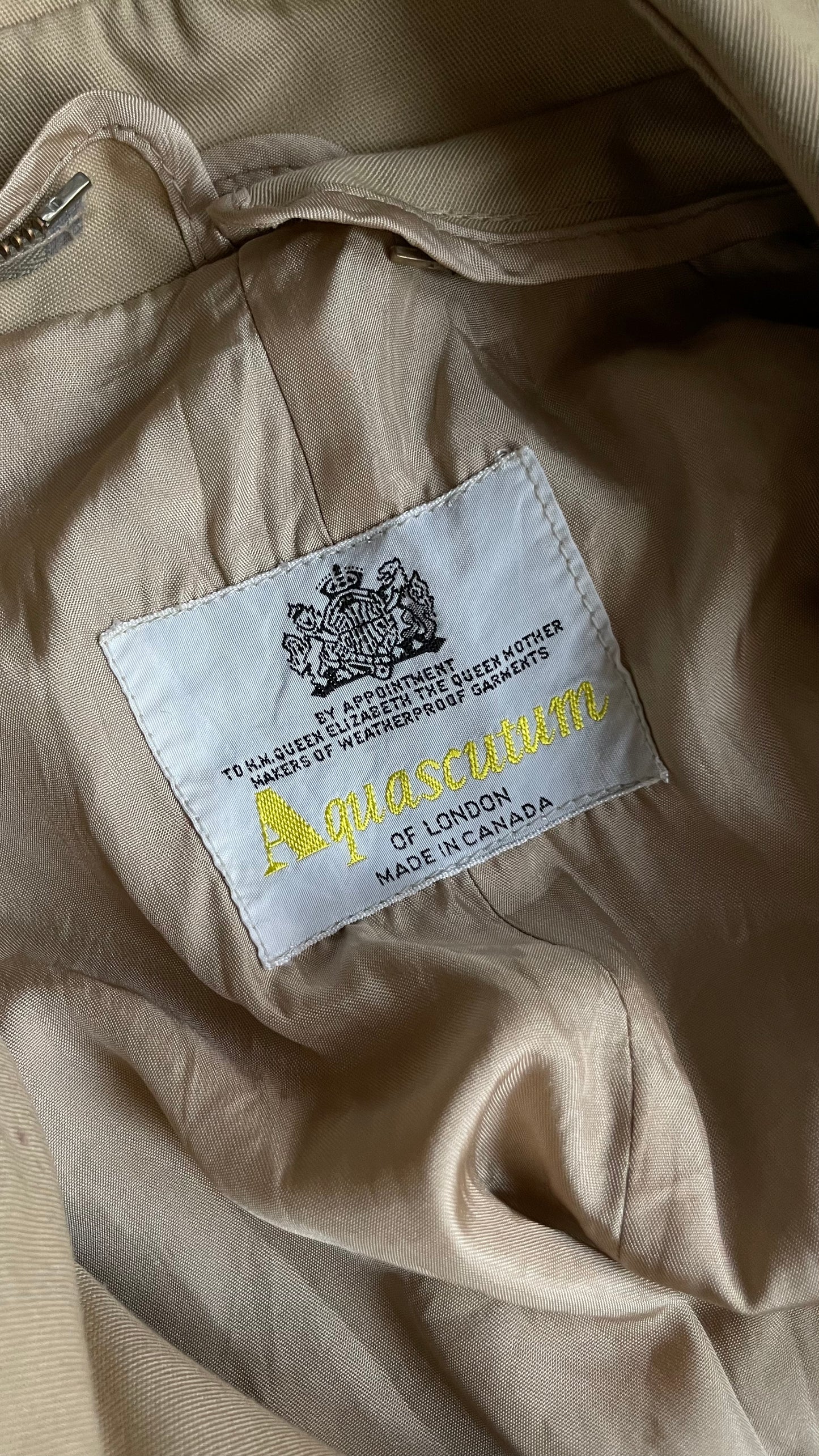 Aquascutum of London trench coat