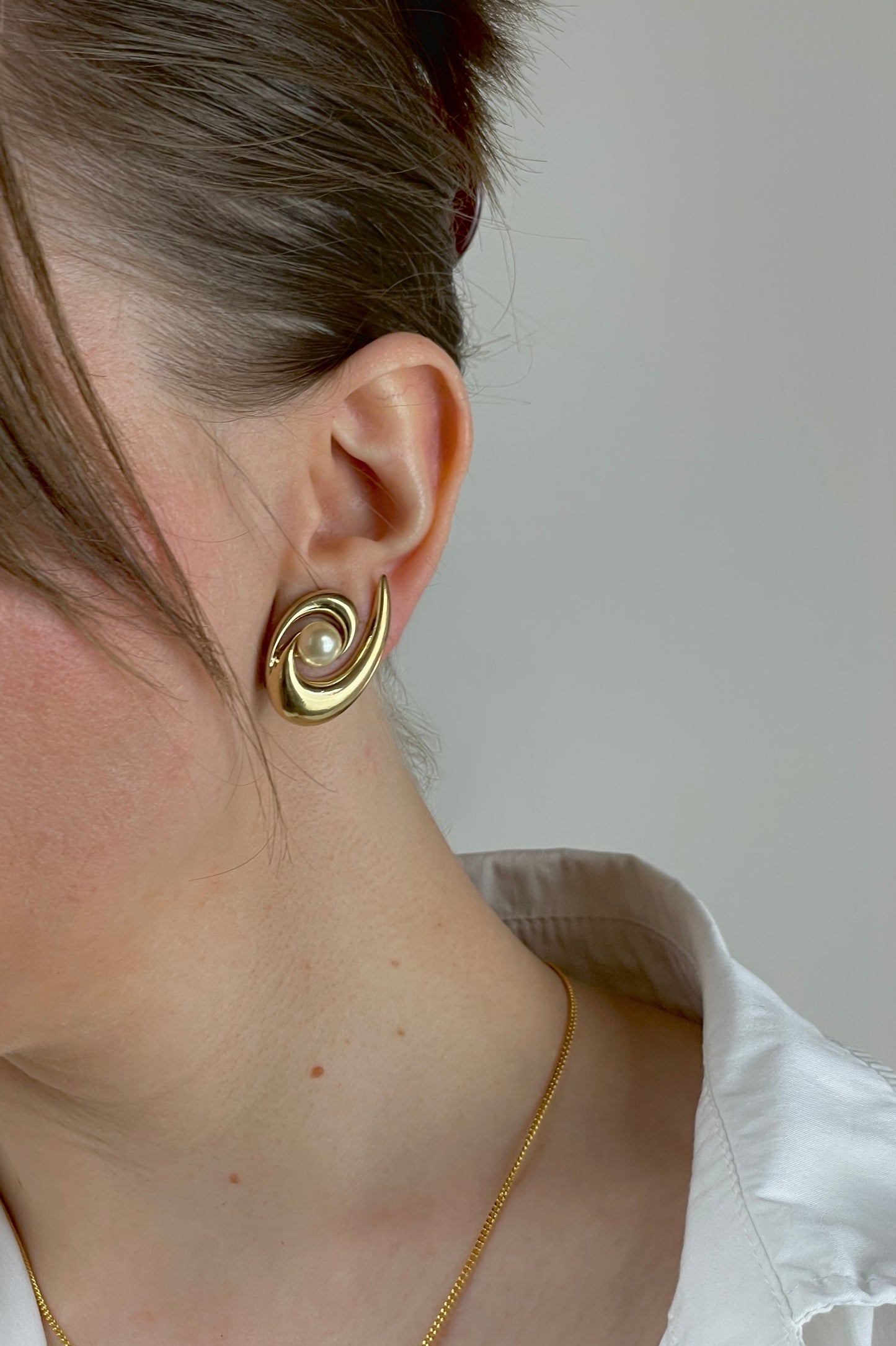Orecchini vintage con perla