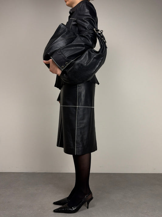 Tailleur in vera pelle