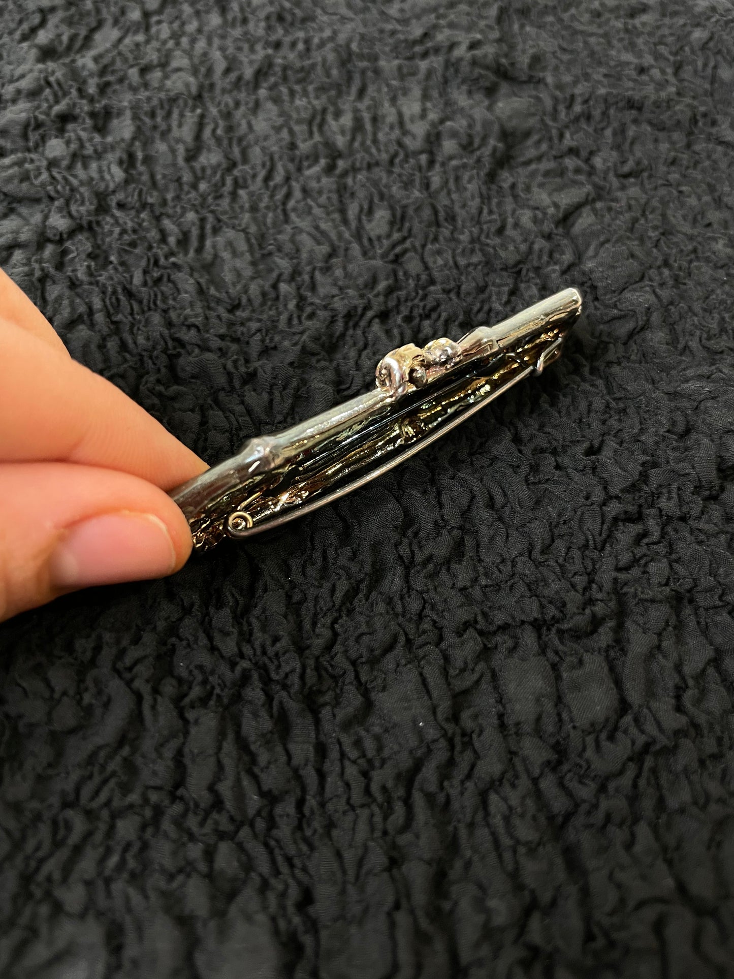 Bamboo vintage brooch