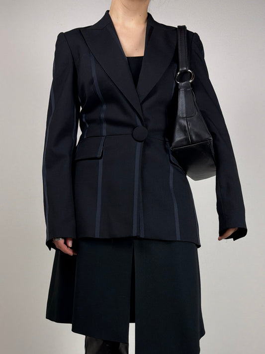 Blazer vintage made in Italy in lana gessata