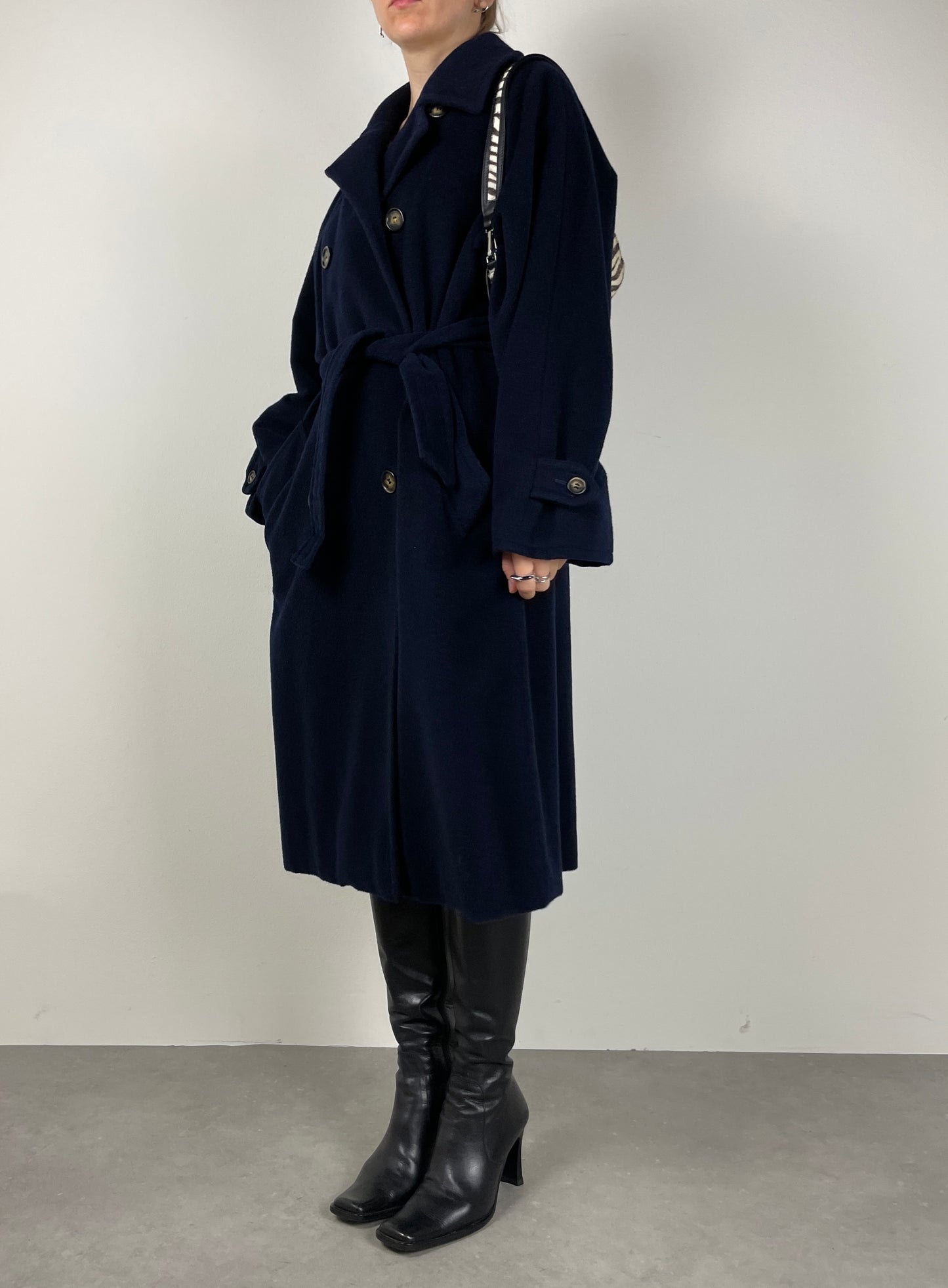 Max Mara blue wool e coat