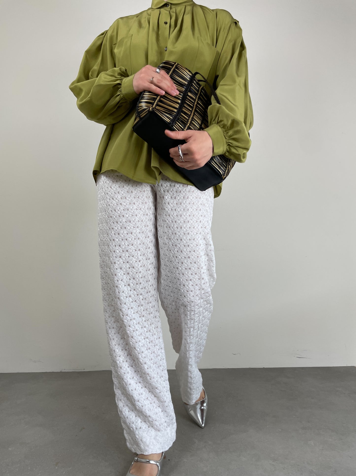 MISSONI pantaloni vintage effetto pizzo