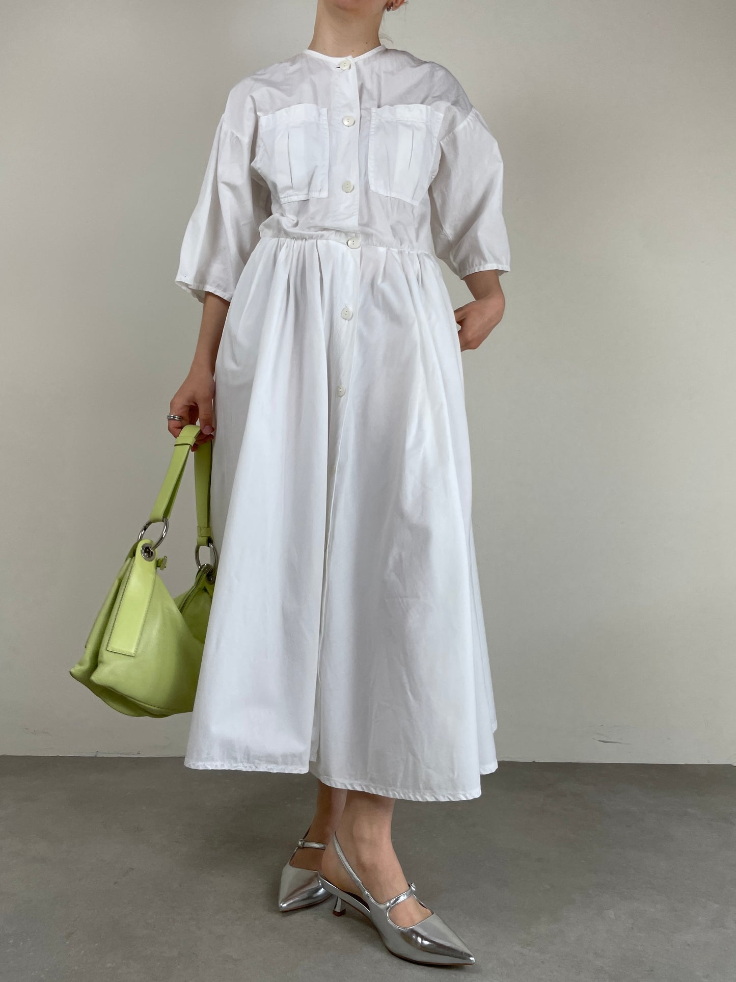 Abito chemisier vintage in cotone