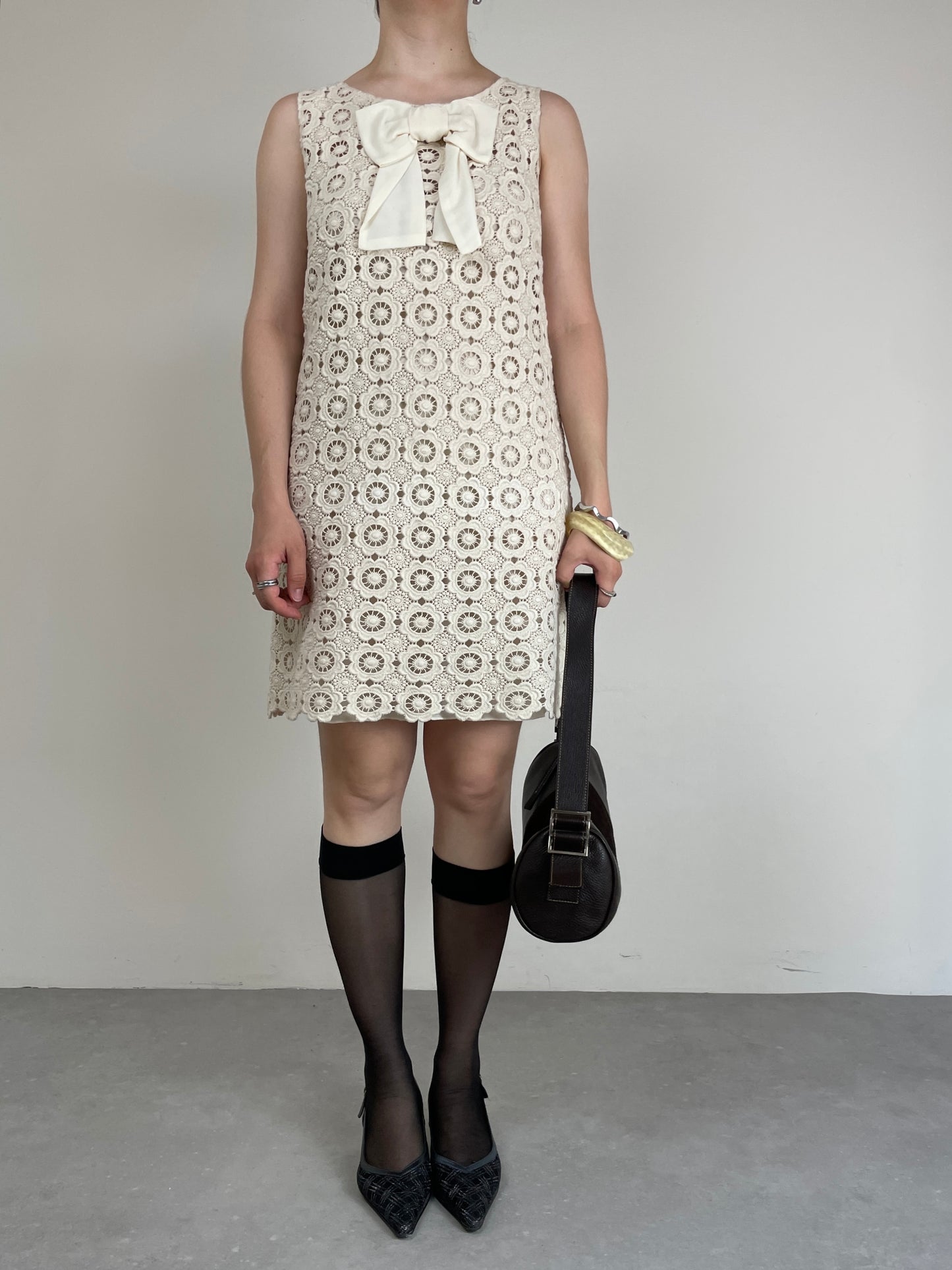 Abito Moschino Cheap And Chic in cotone macramé
