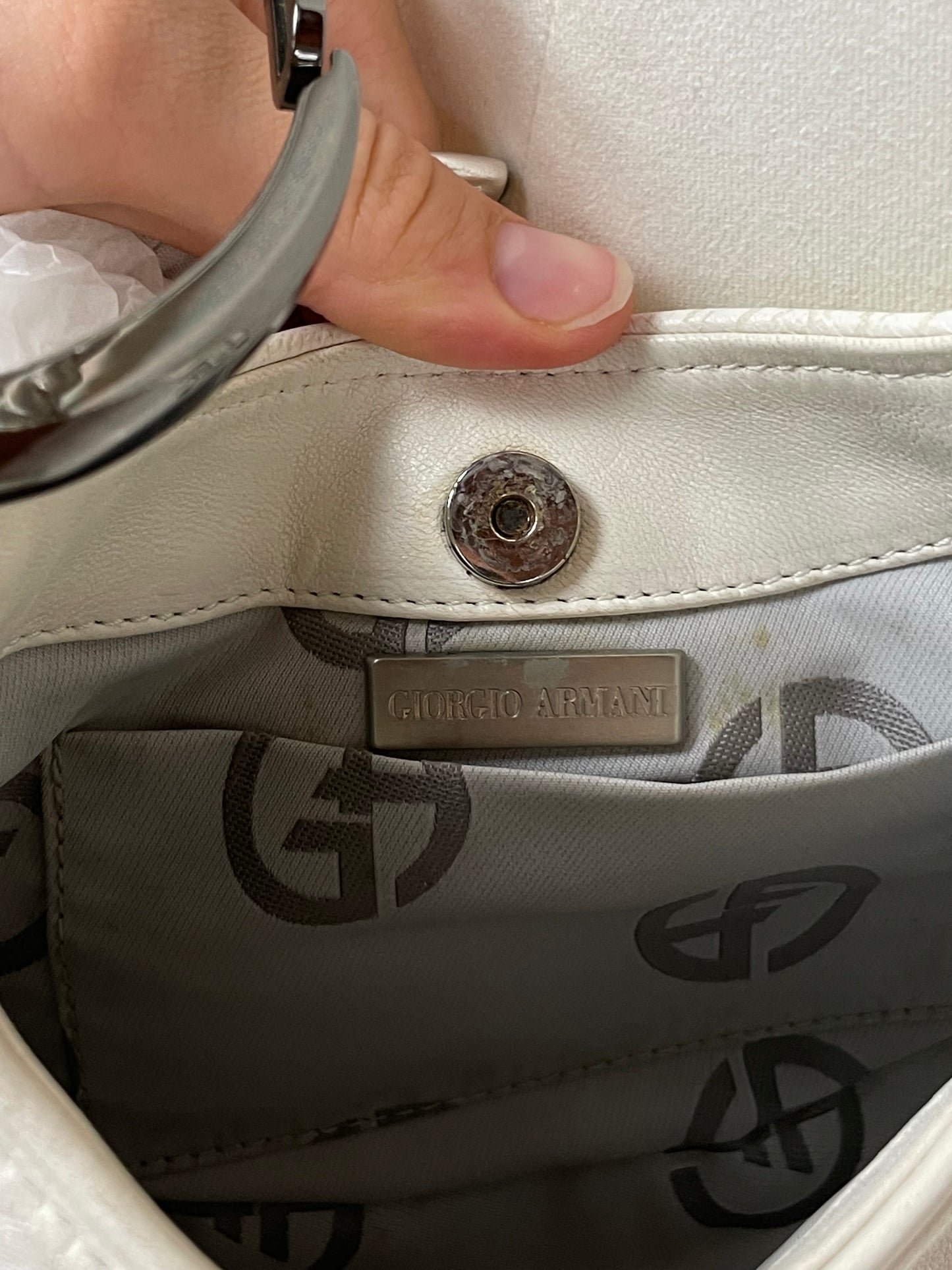 Borsetta in pelle Giorgio Armani